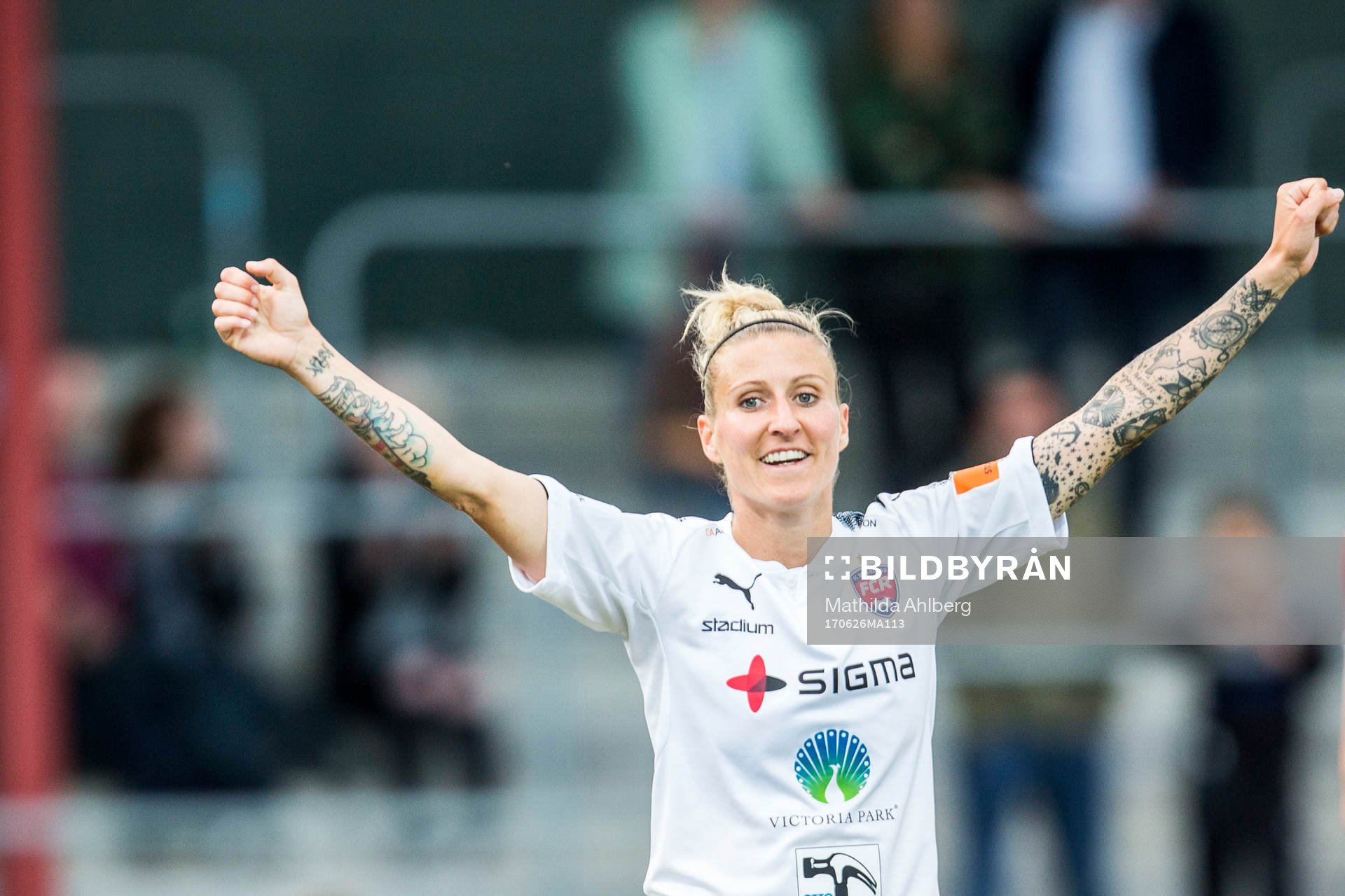 Rosengårds Anja Mittag jublar