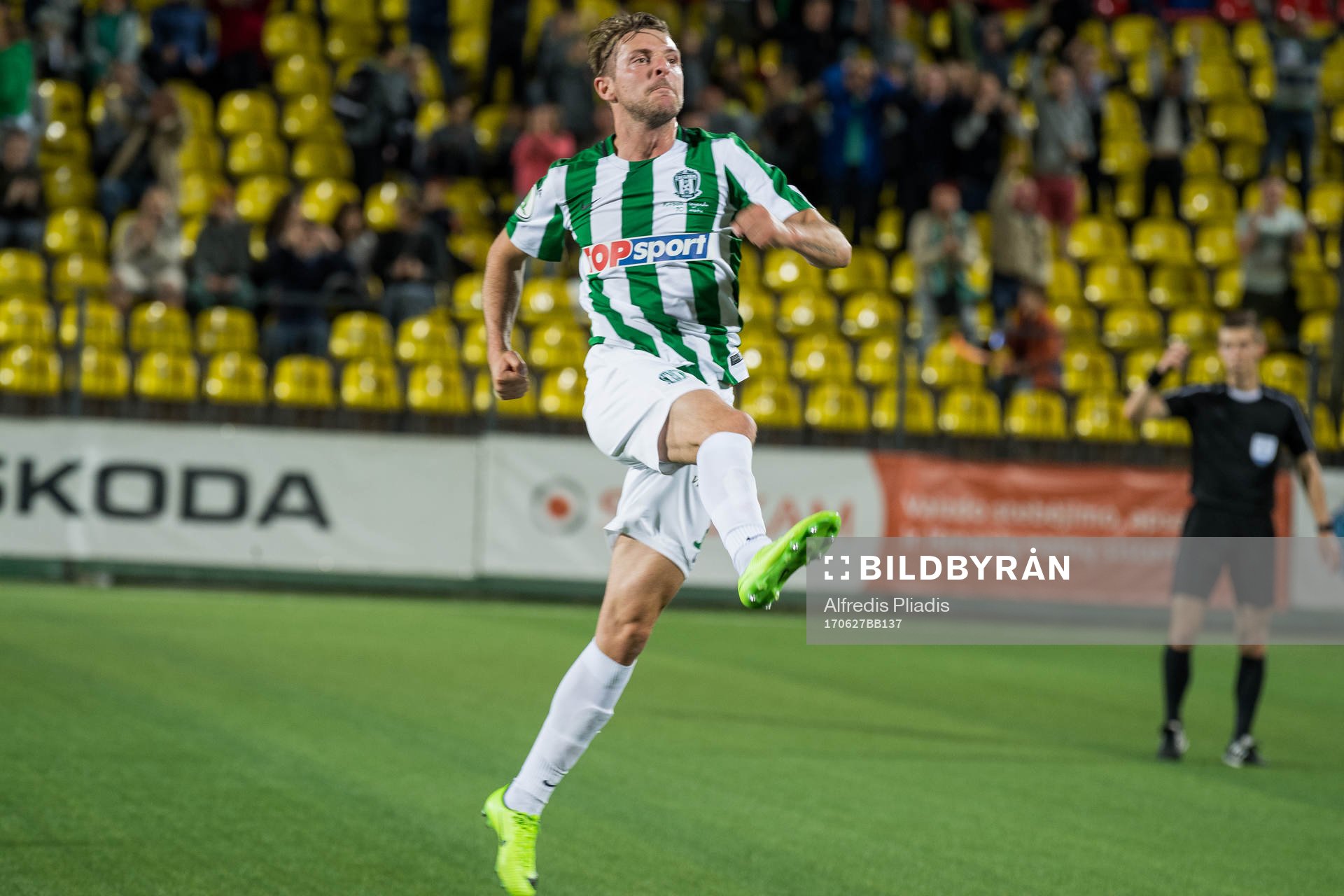 Zalgiris spelare jublar
