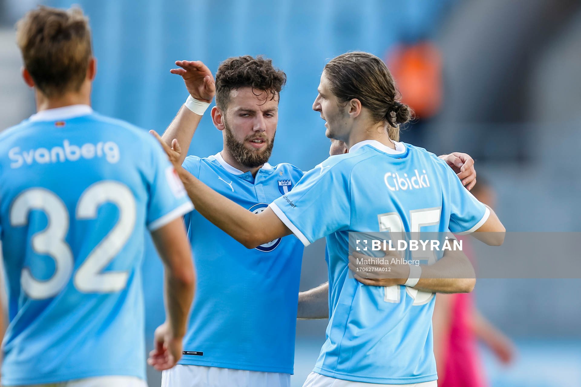 Malmö FFs Pawel Cibicki jublar