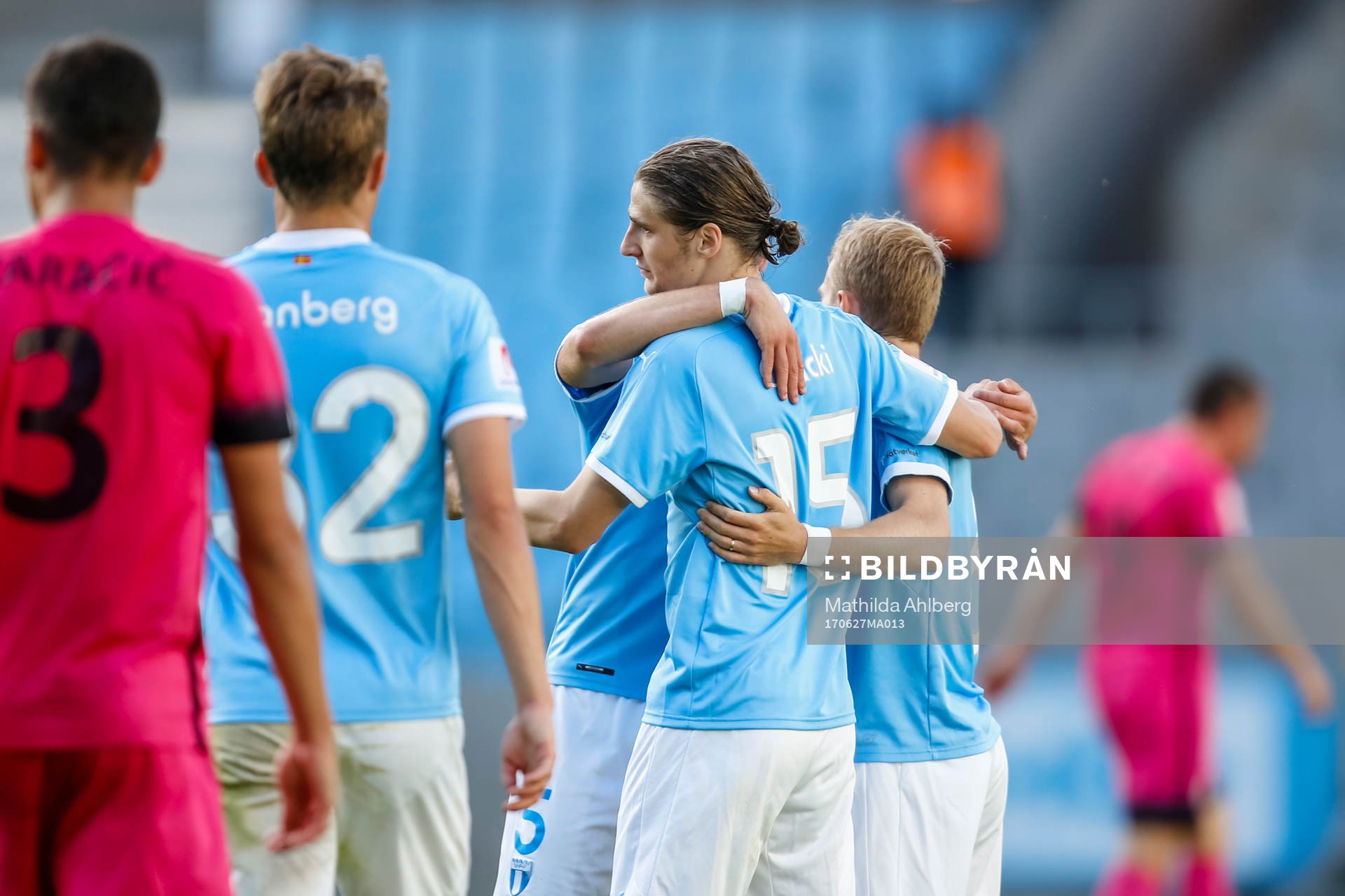 Malmö FFs Pawel Cibicki jublar