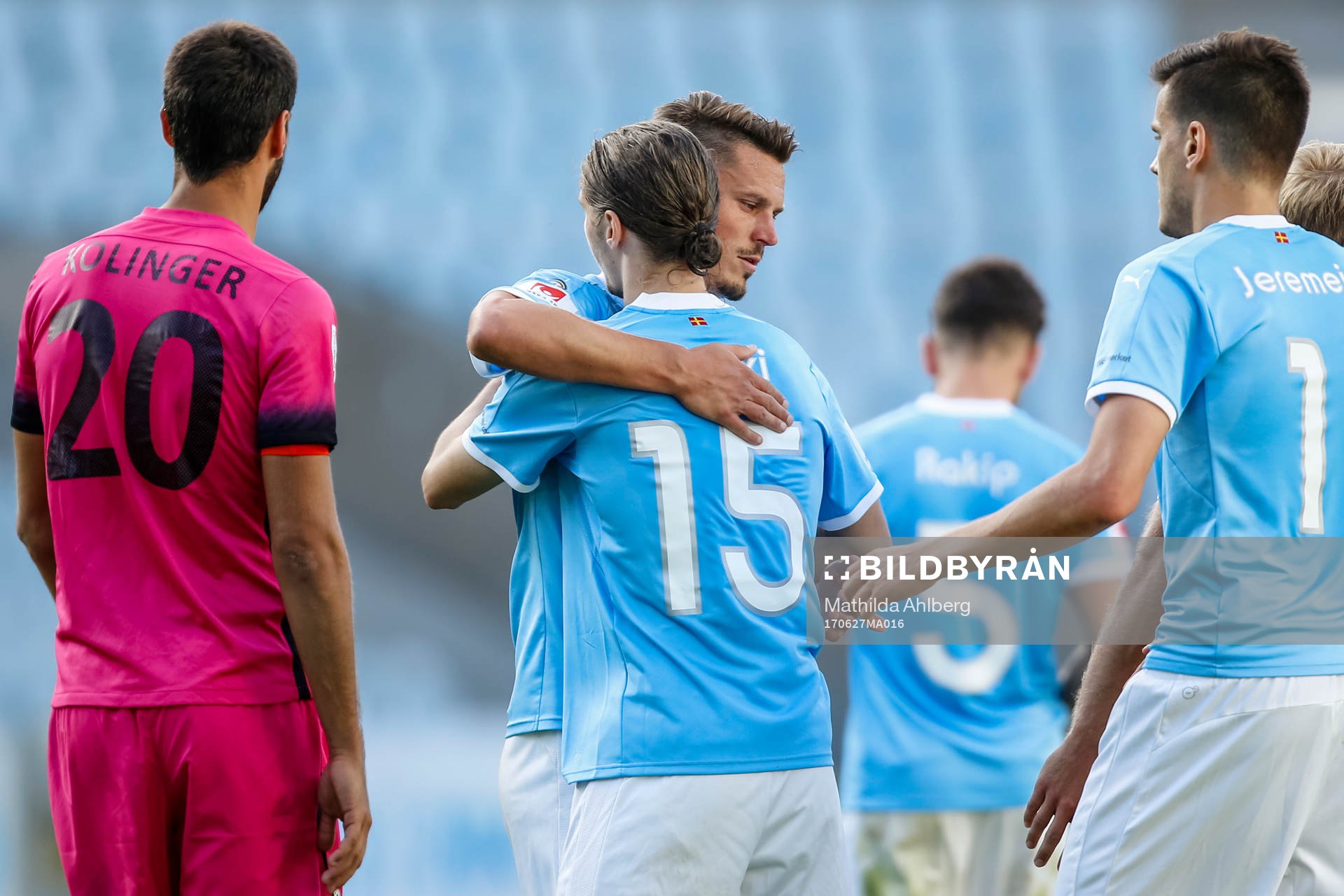 Malmö FFs Pawel Cibicki och Markus Rosenberg  jublar
