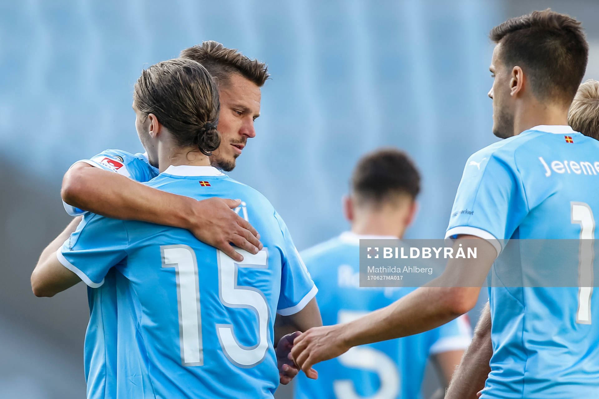 Malmö FFs Pawel Cibicki och Markus Rosenberg  jublar