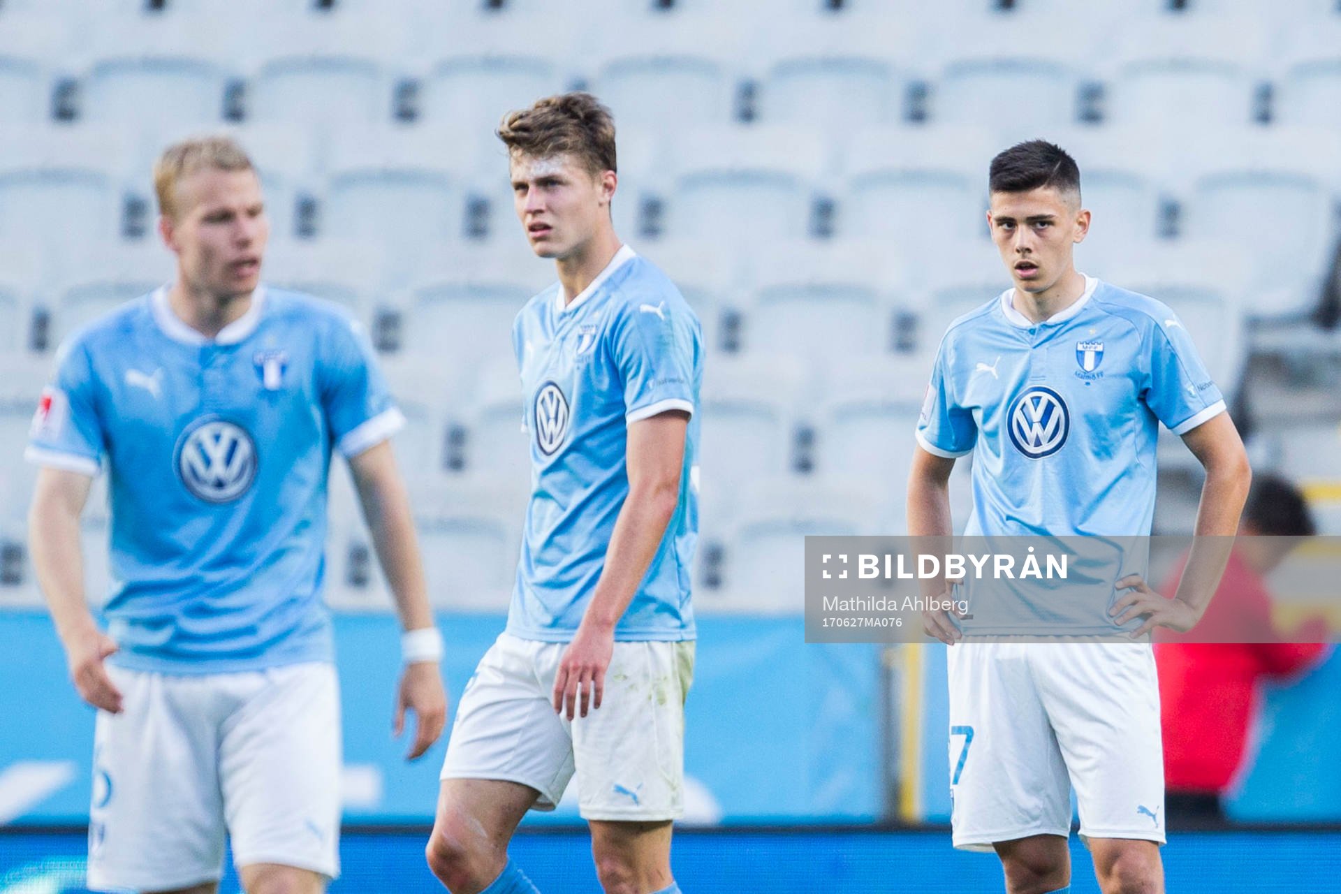 Malmö FFs Oscar Lewicki, Mattias Svanberg och Dennis