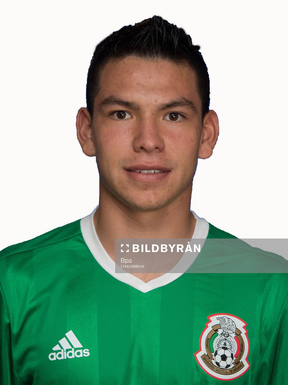 Fotboll, VM 2018, Porträtt, Mexico: Hirving Rodrigo Lozano Bahena, Mexico, poserar för ett porträtt den 29 juni 2017