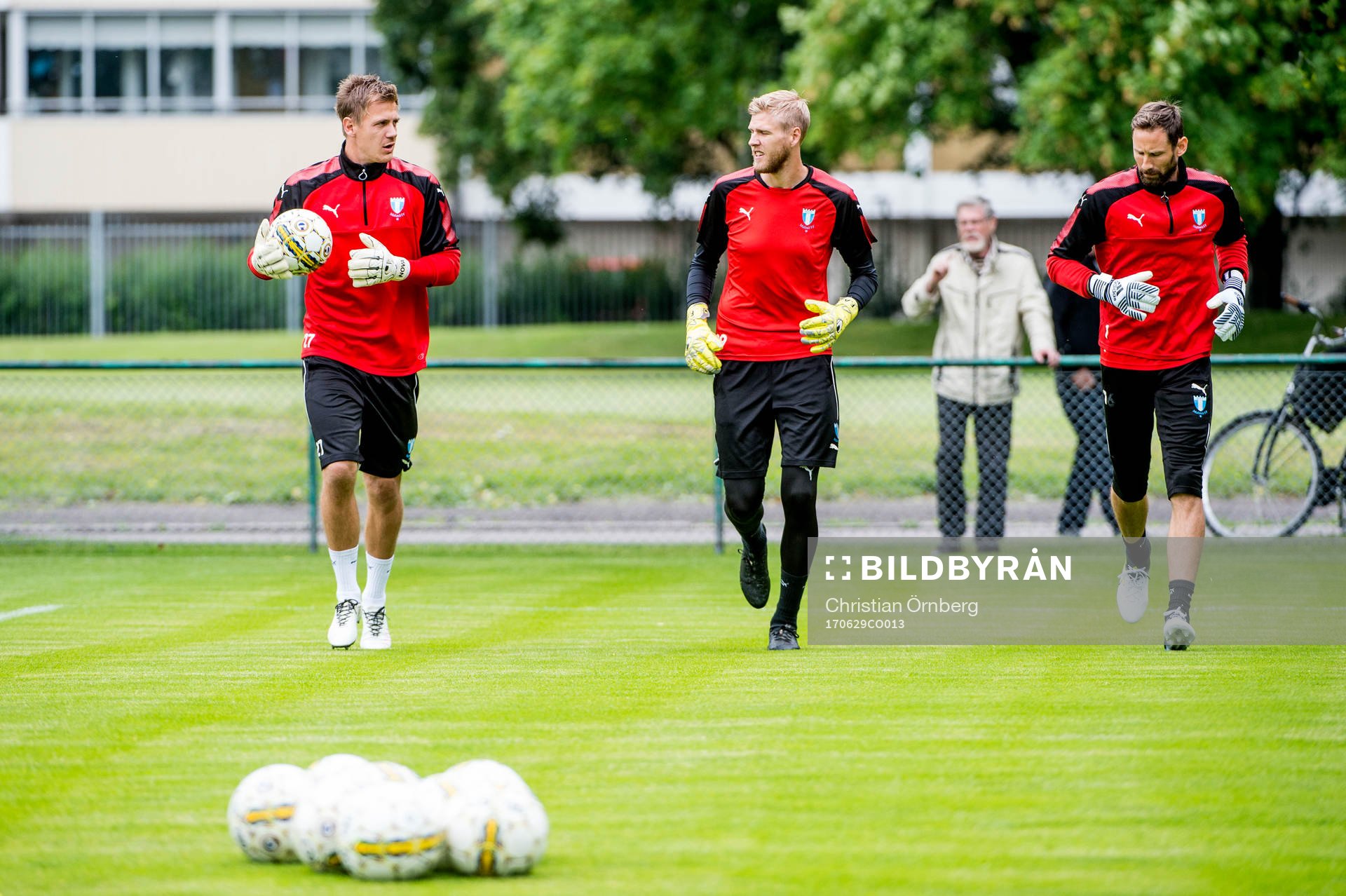 Målvakt Johan Dahlin, målvakt Fredrik Andersson och