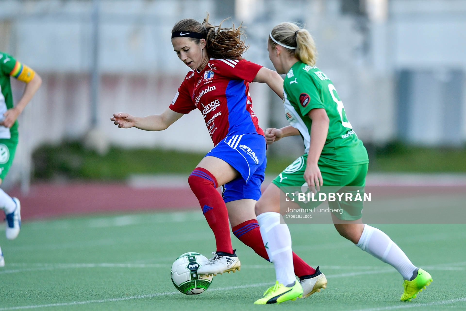 Vittsjös Rachel Mercik och Hammarbys Ellen Gibson