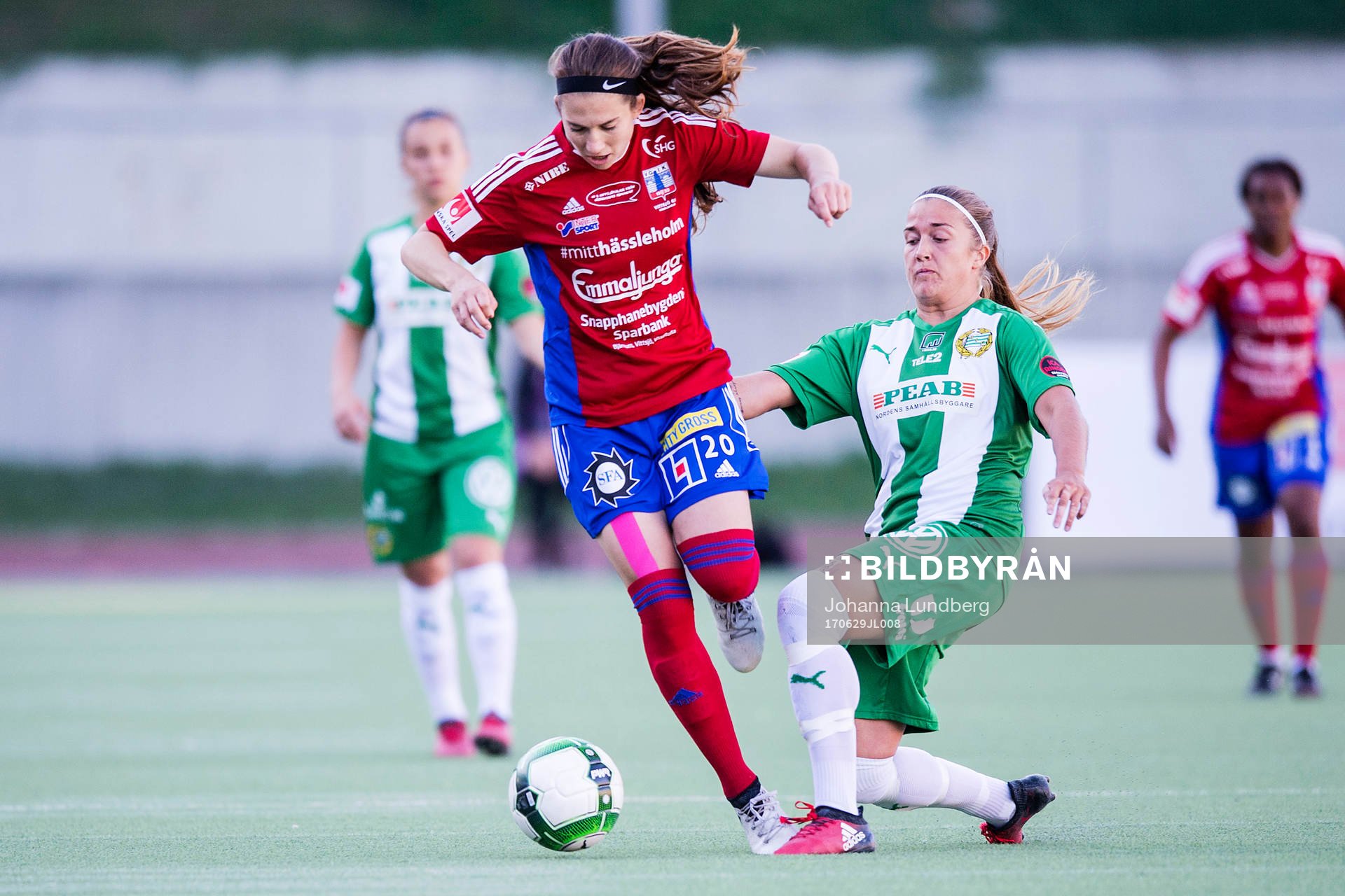 Vittsjös Rachel Mercik och Hammarbys Filippa Angeldal