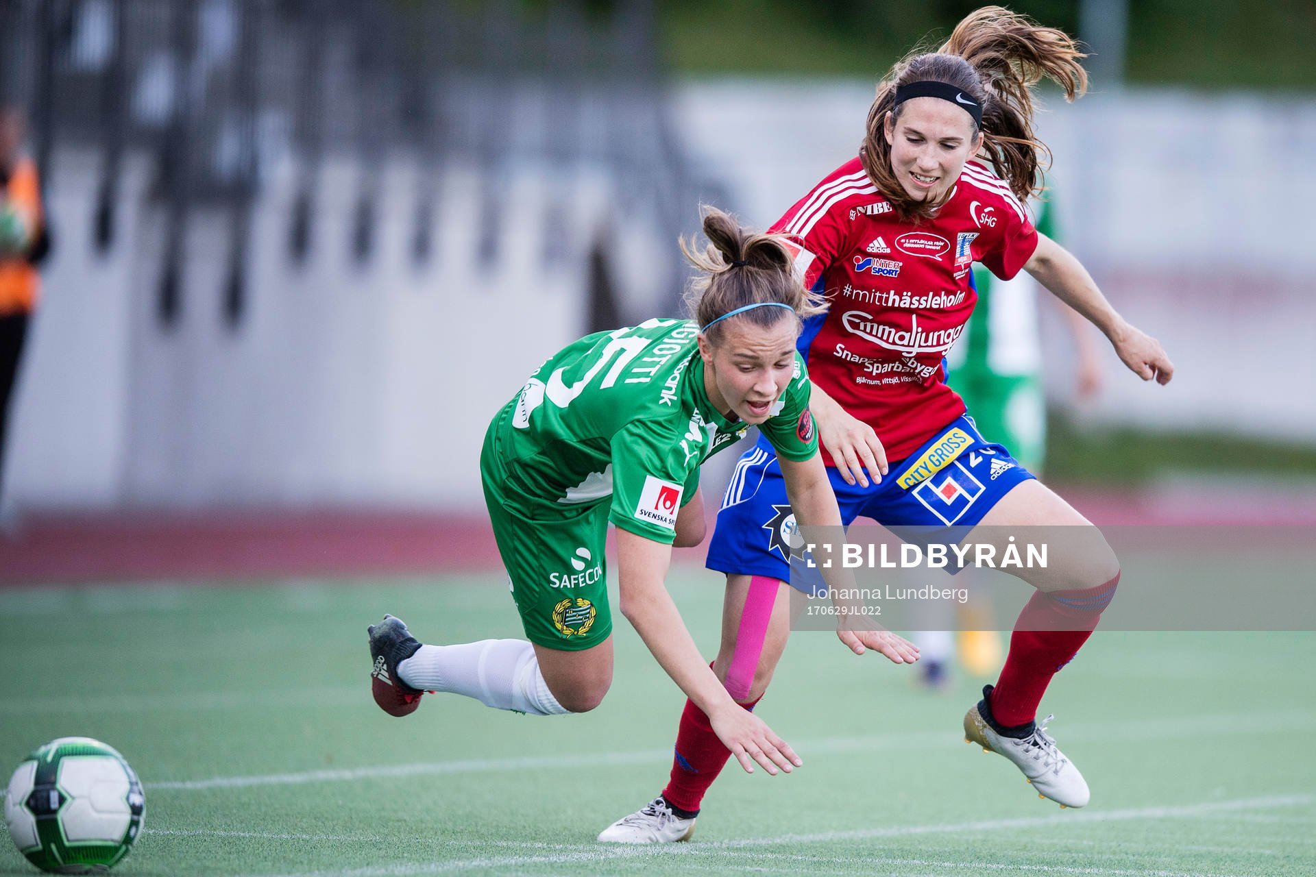 Hammarbys Frida Sjöberg och Vittsjös Rachel Mercik
