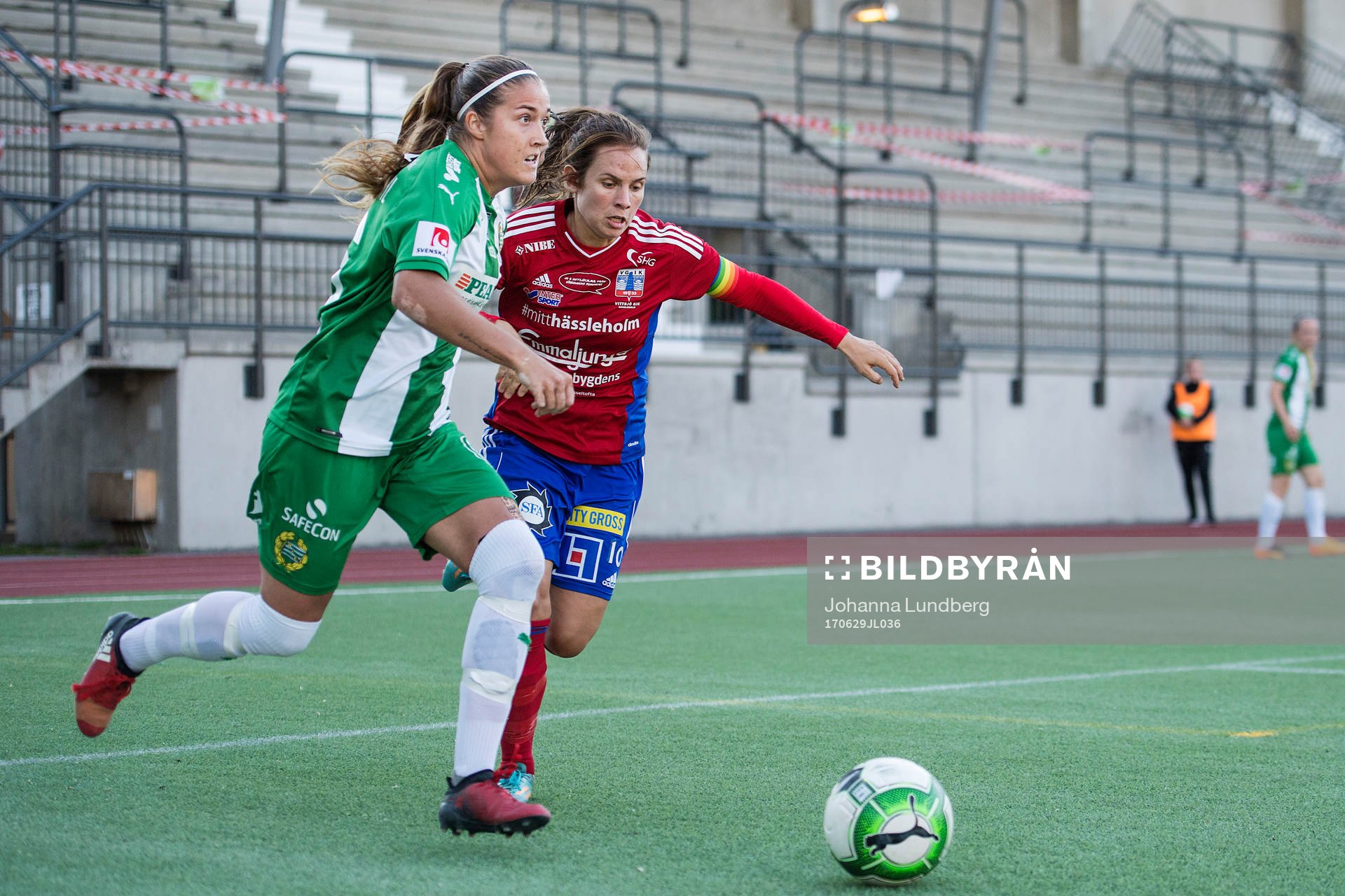 Hammarbys Filippa Angeldal och Vittsjös Johanna Andersson