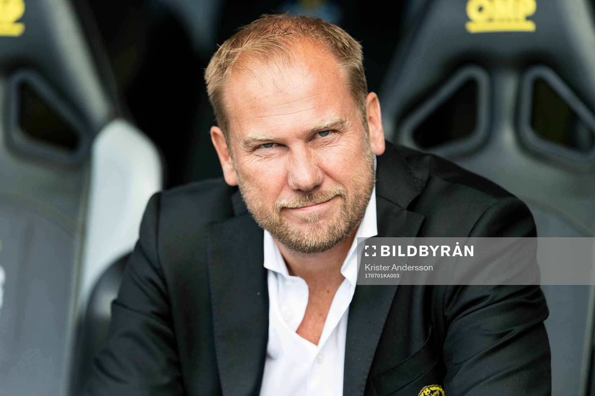 Elfsborgs manager Magnus Haglund före fotbollsmatchen i