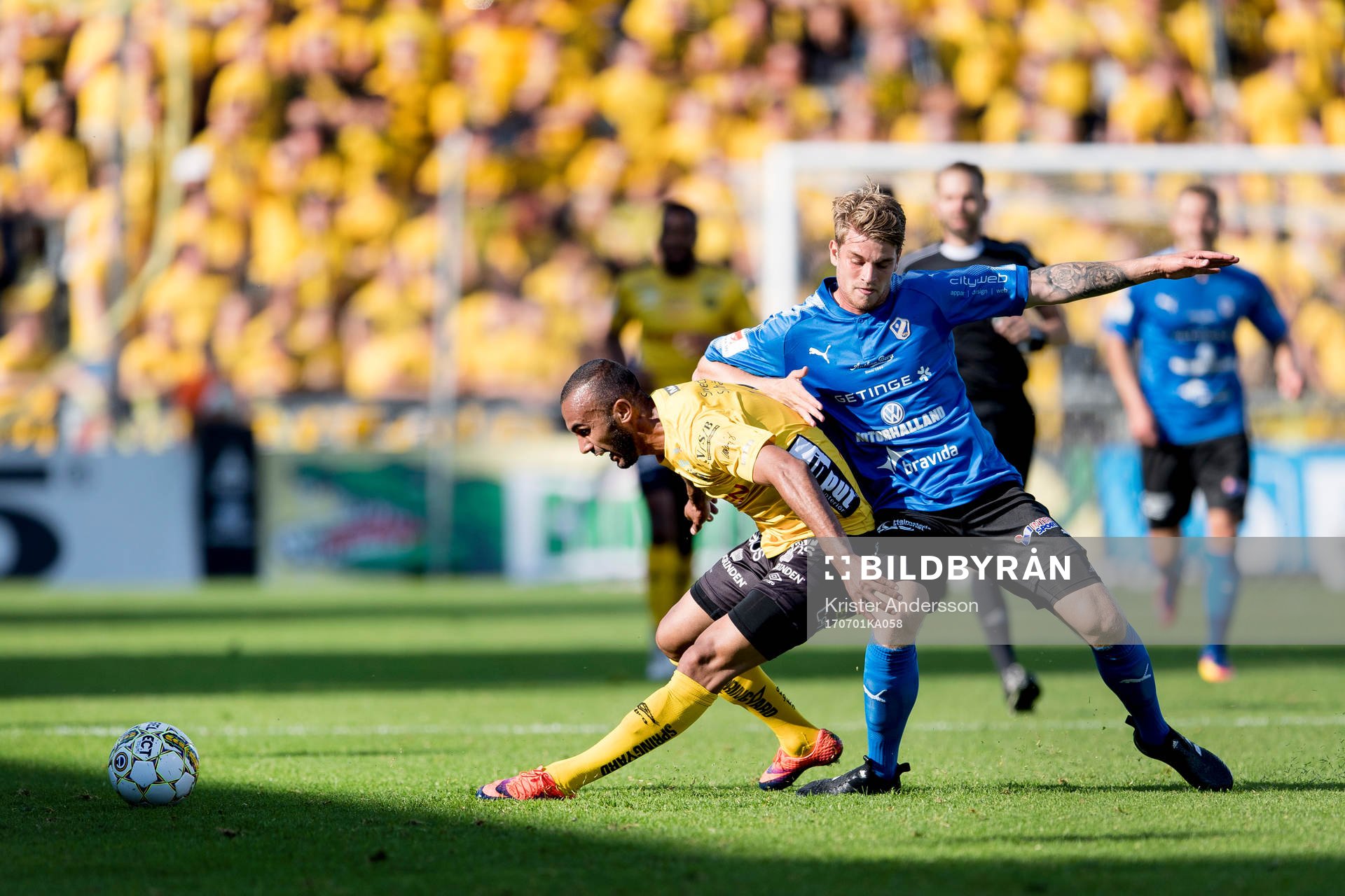 Elfsborgs Alex Dyer och Halmstads Marcus Mathisen