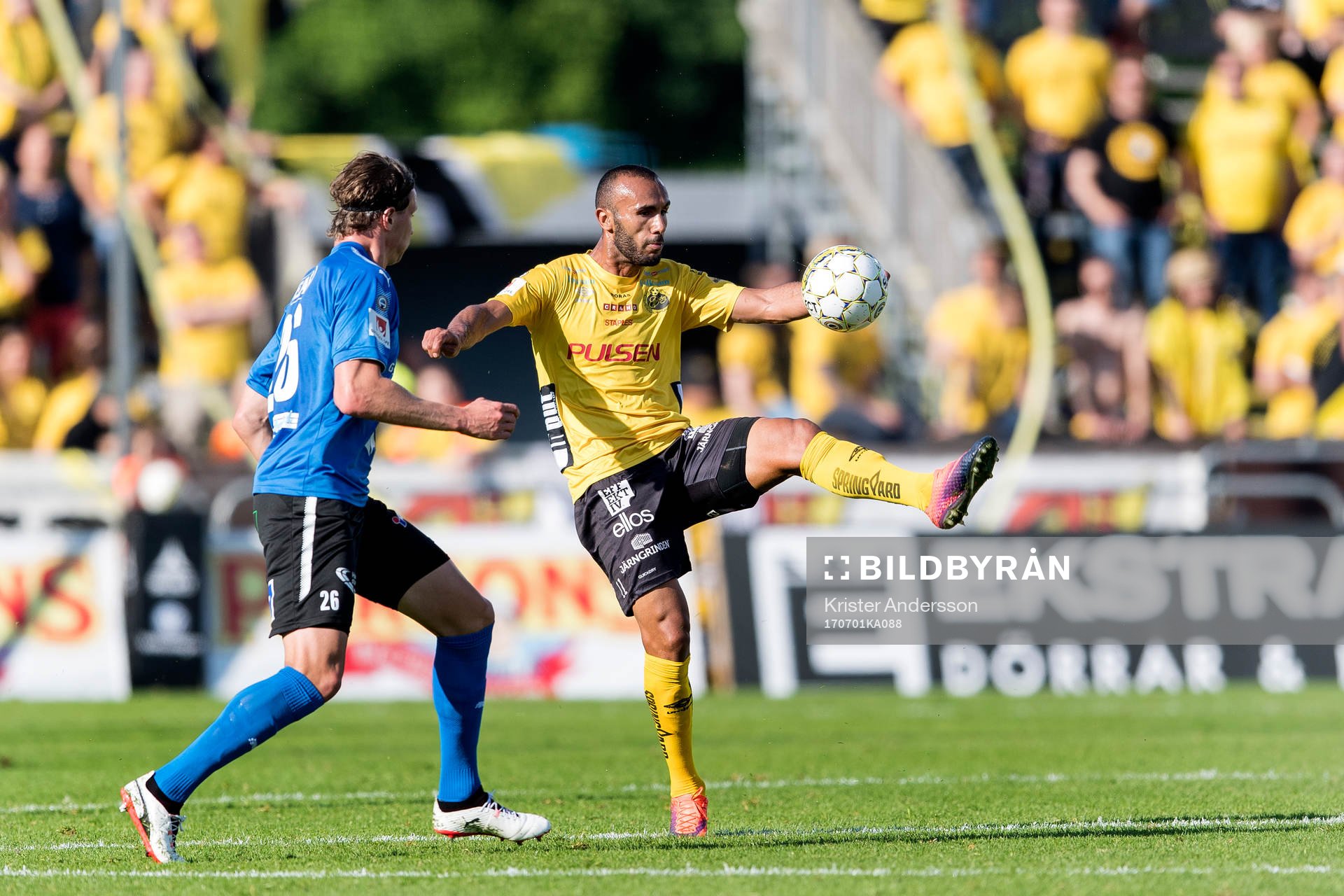 Halmstads Alexander Berntsson och Elfsborgs Issam Jebali