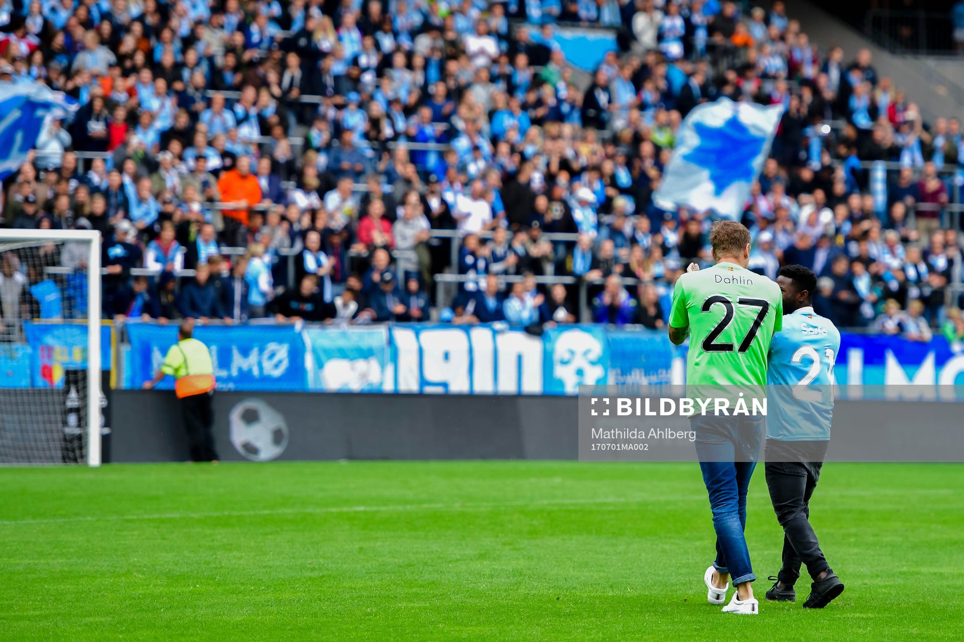 Malmö FFs nyförvärv Johan Dahlin och Kingsley Sarfo