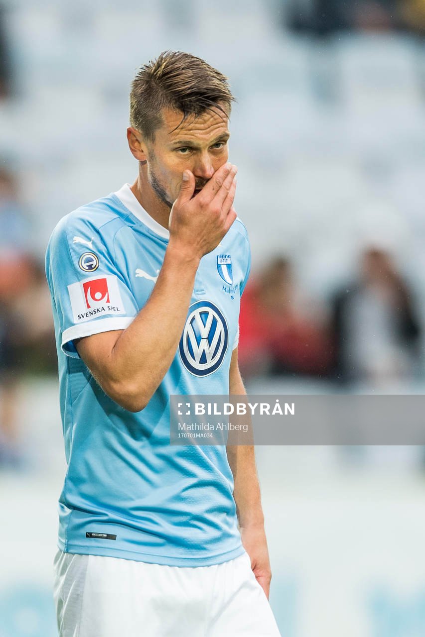 Malmö FFs Markus Rosenberg deppar