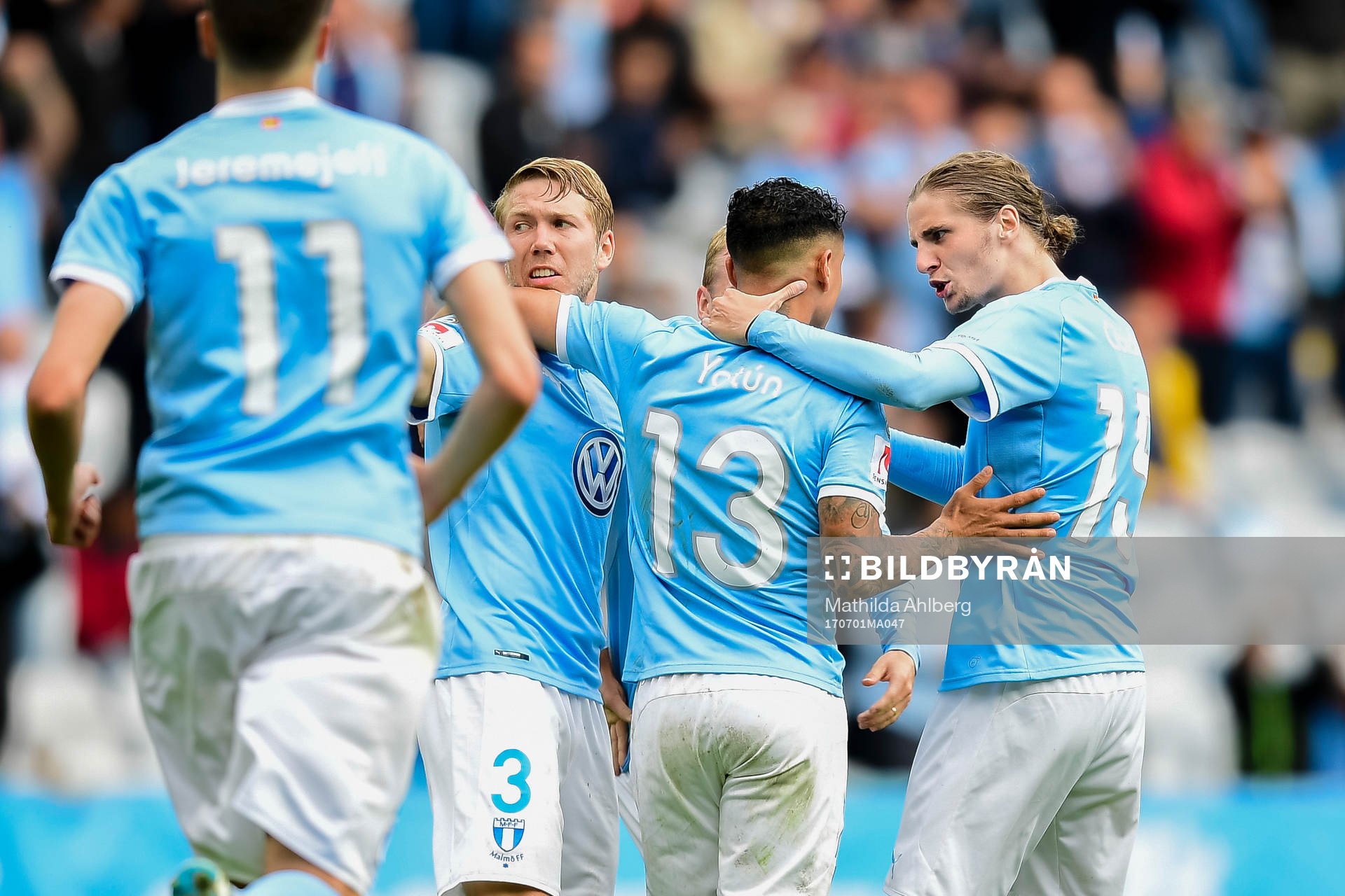 Malmö FFs Yoshimar Yotún, Anton Tinnerholm och Pawel