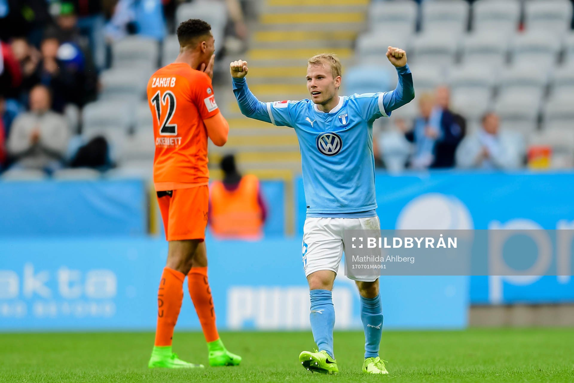 Malmö FFs Oscar Lewicki jublar