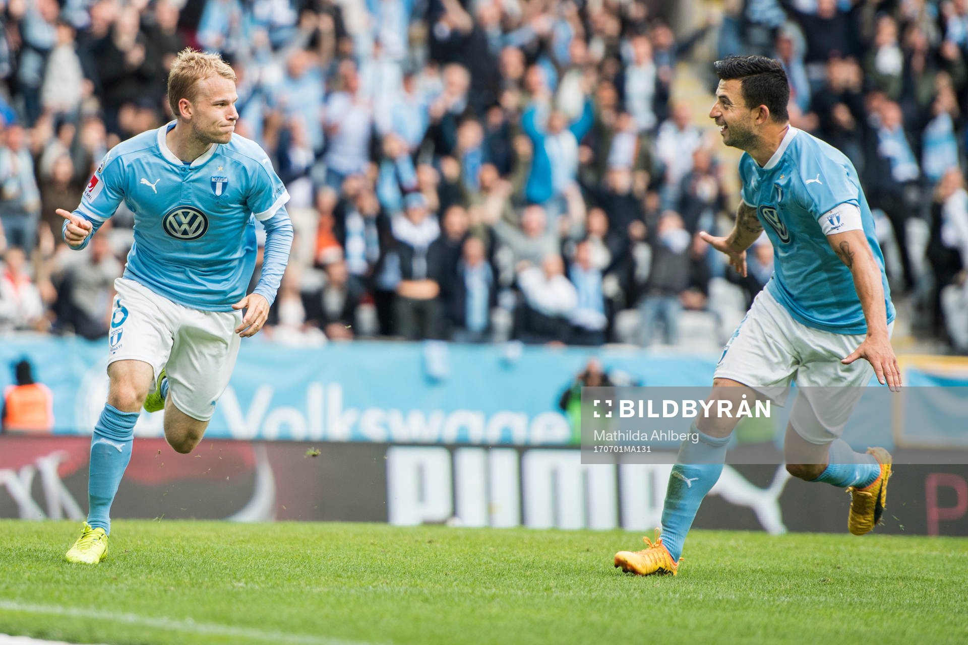 Malmö FFs Oscar Lewicki jublar