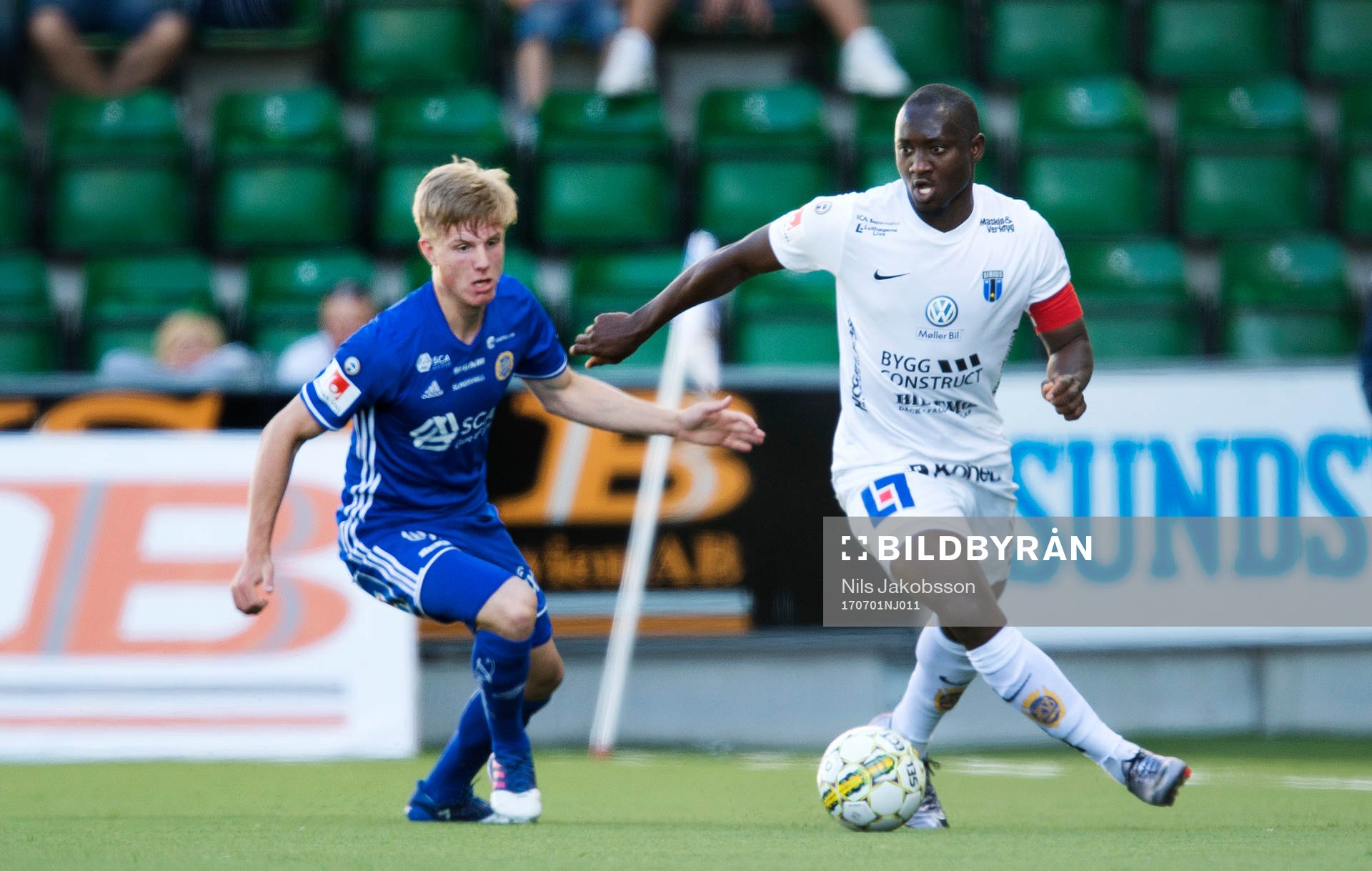 Sundsvalls Eric Björkander och Sirius Moses Ogbu