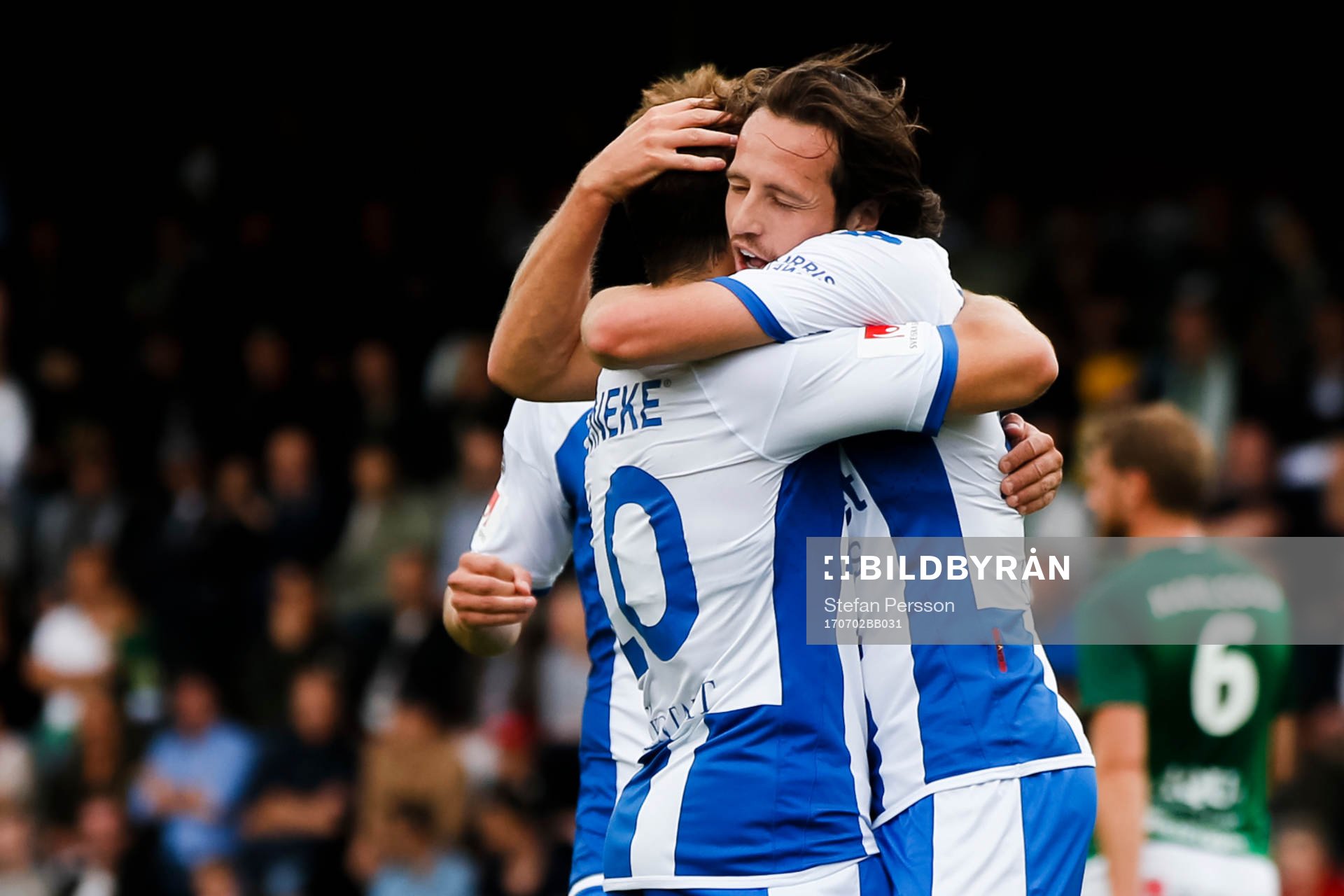 IFK Göteborgs Mikkel Diskerud jublar efter 0-1 under fotbollsmatchen i Allsvenskan mellan Jönköping och IFK Göteborg den 2 juli 2017 i Jönköping.