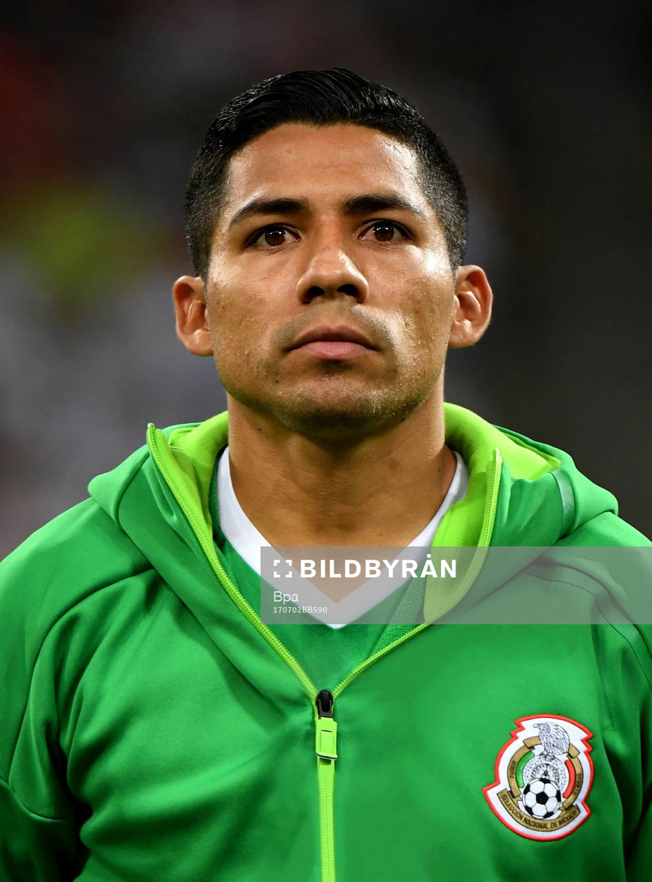 Fotboll, VM 2018, Porträtt, Mexico: Javier Ignacio Aquino, Mexico, poserar för ett porträtt den 2 juli 2017