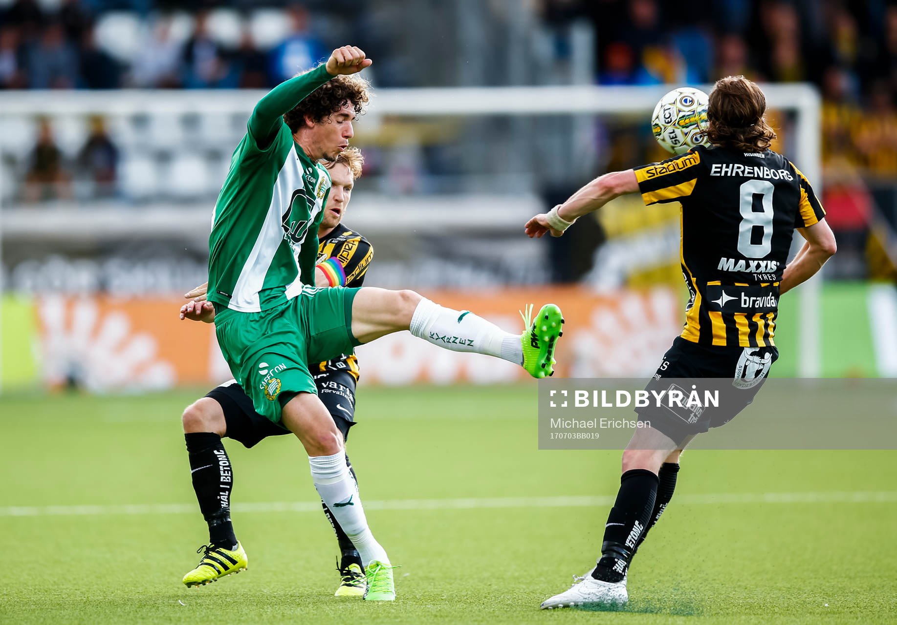 Hammarbys Romulo Cabral Pereira Pinto i en kamp mot