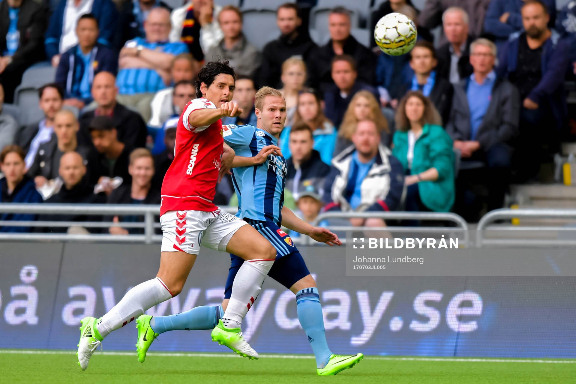Kalmars Marko Biskupovic och Djurgårdens Gustav Engvall