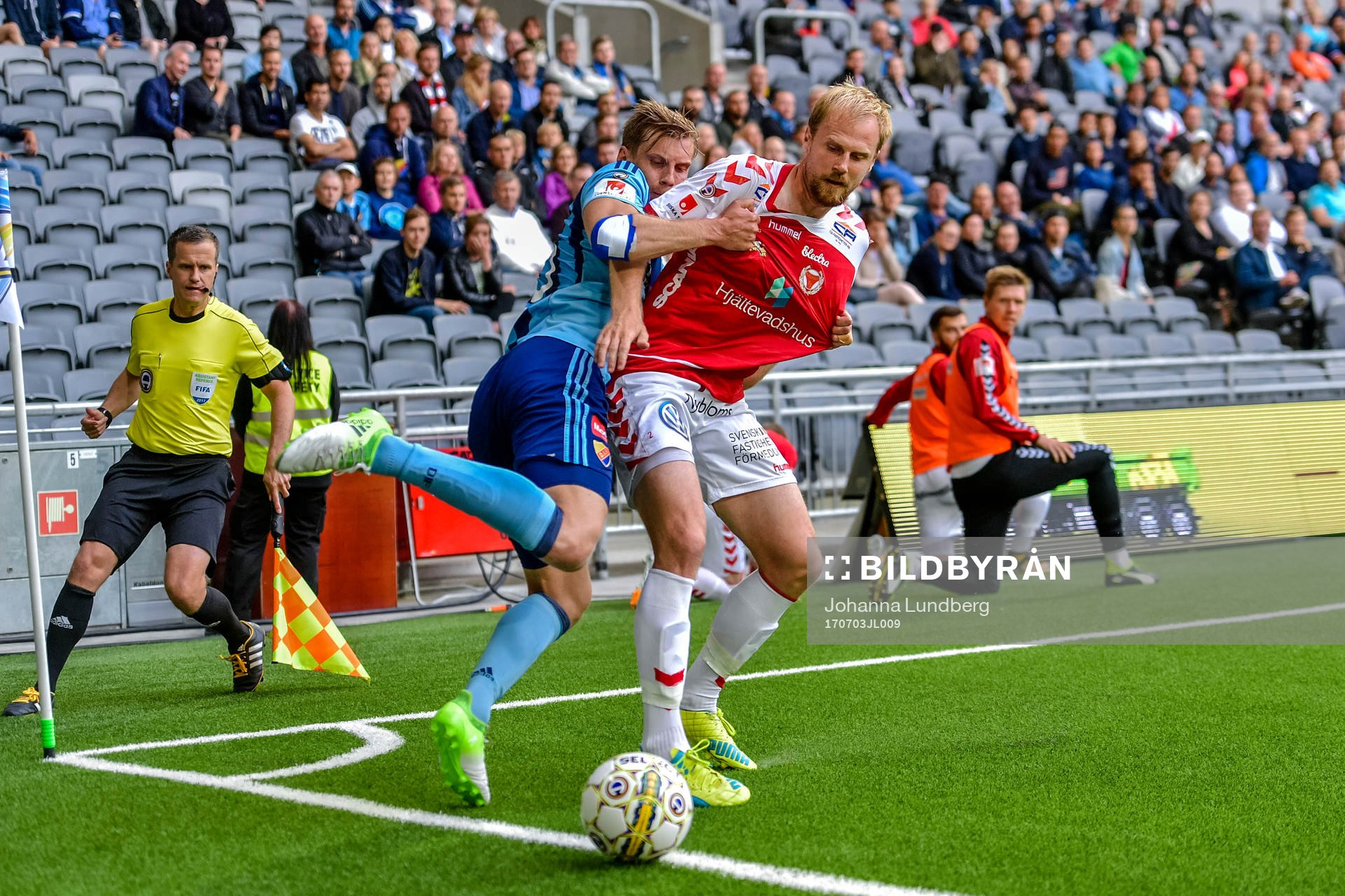 Djurgårdens Niklas Gunnarsson och Kalmars Markus