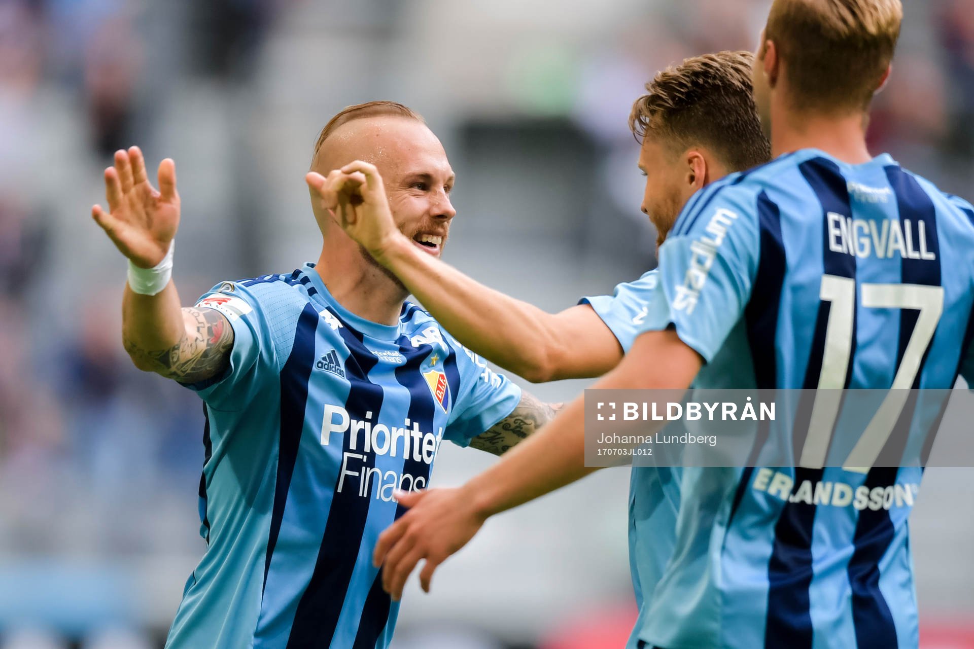 Djurgårdens Magnus Eriksson jublar