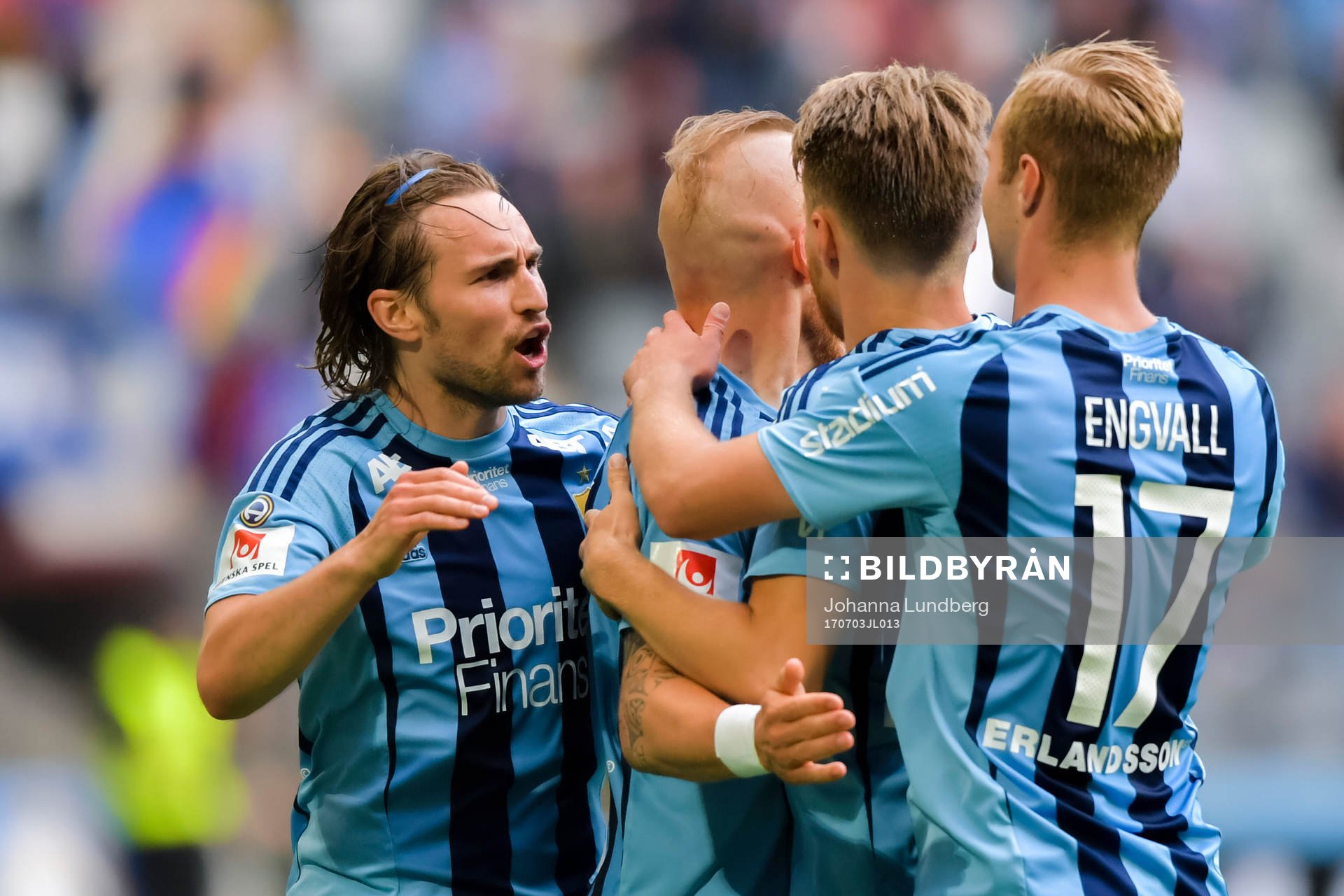 Djurgårdens spelare jublar