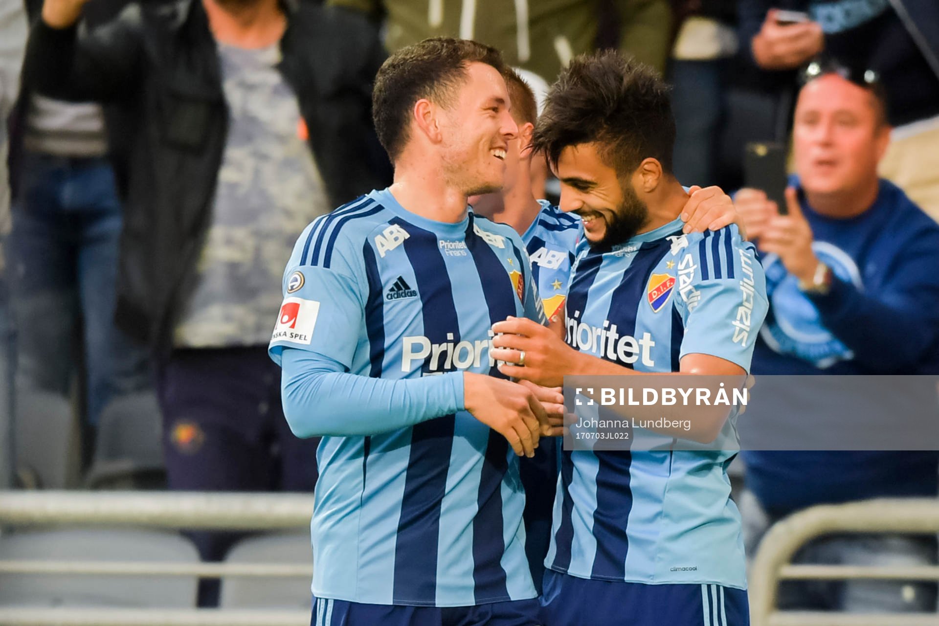 Djurgårdens spelare jublar