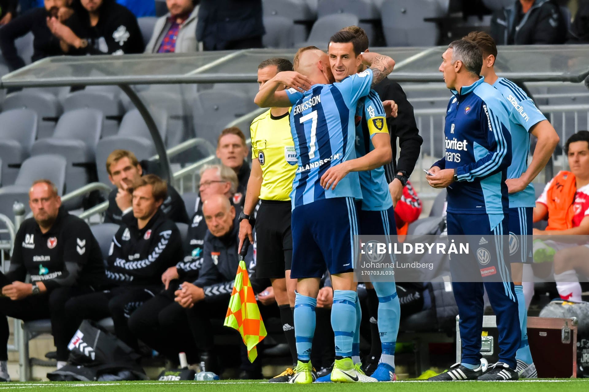 Byte mellan Djurgårdens Magnus Eriksson och Haris Radetinac