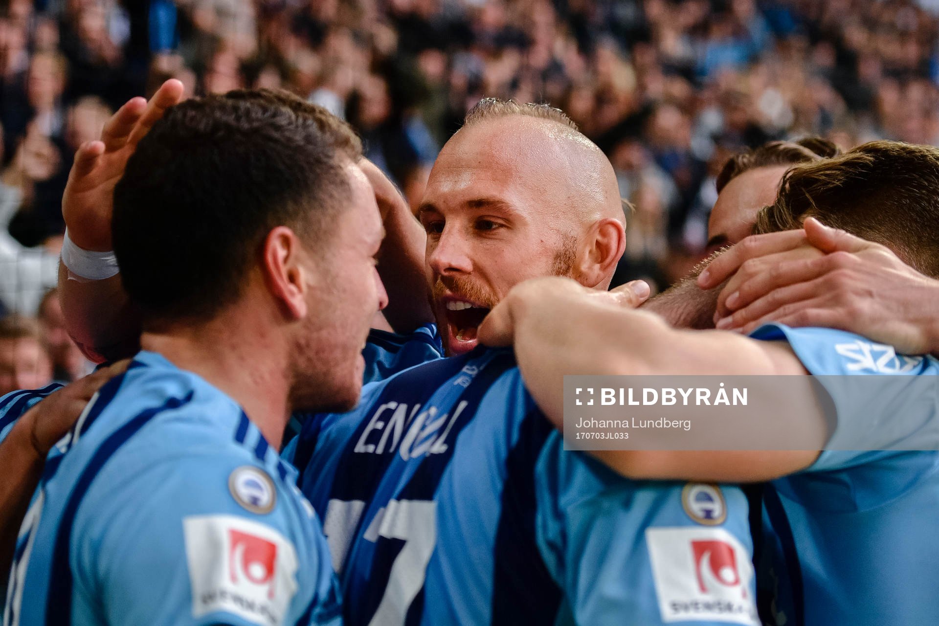 Djurgårdens Magnus Eriksson jublar