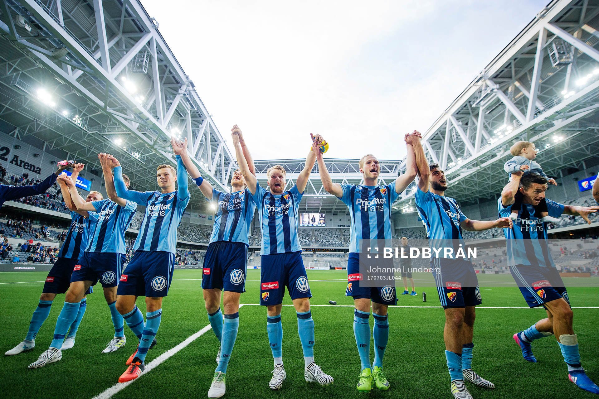Djurgårdens Elliot Käck, Niklas Gunnarsson, Jacob Une