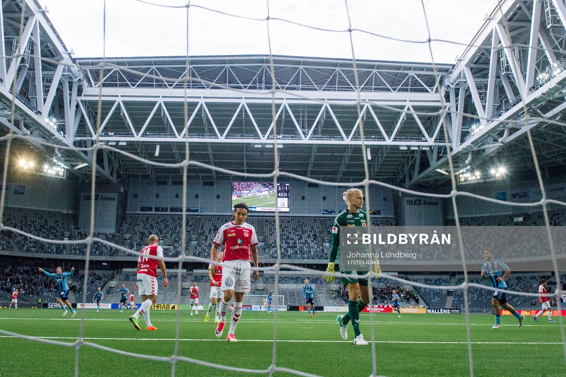 Kalmars Stefan Larsson, Emin Nouri och målvakt Ole