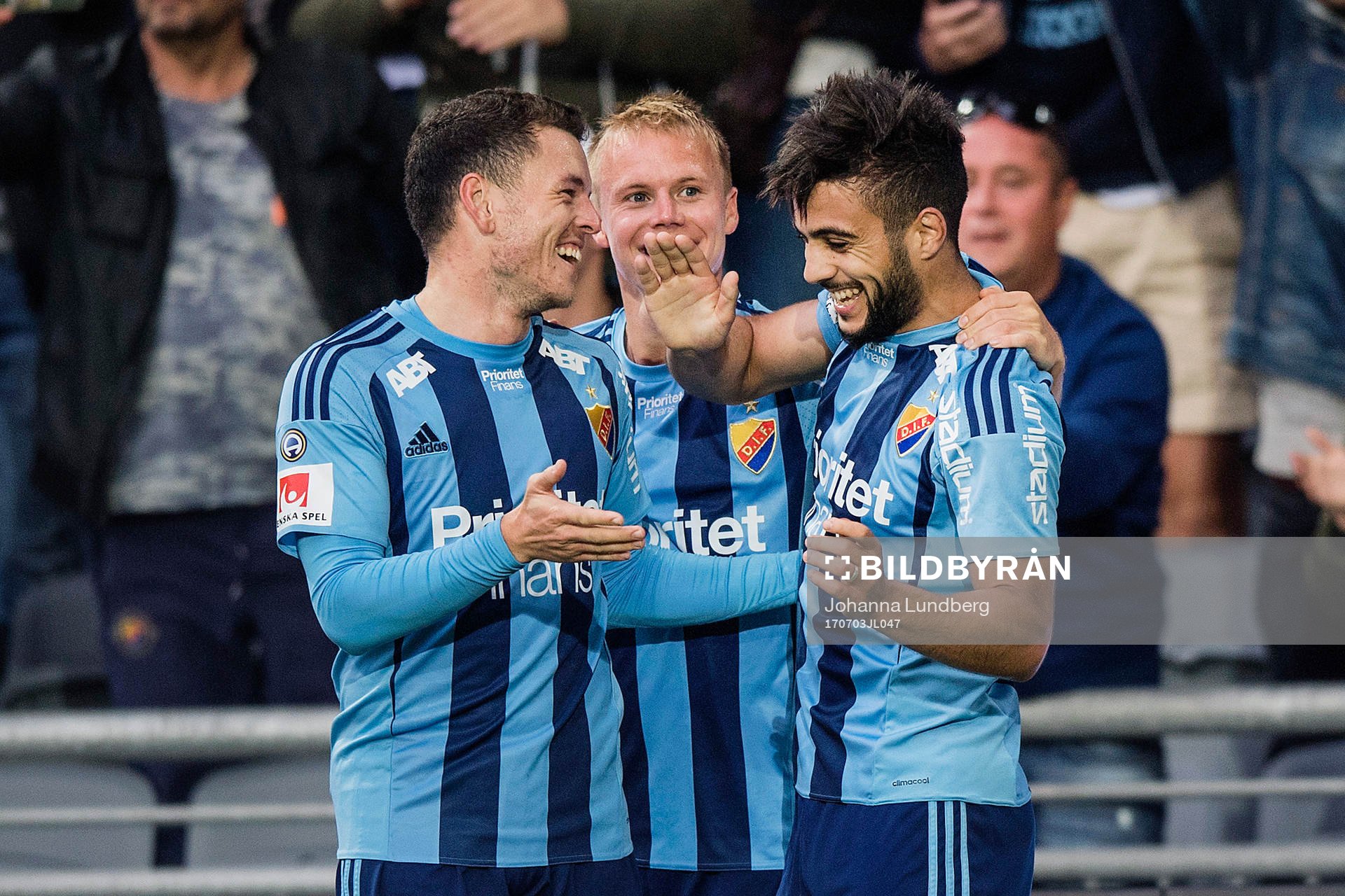 Djurgårdens Kerim Mrabti, Elliot Käck och Othman El Kabir