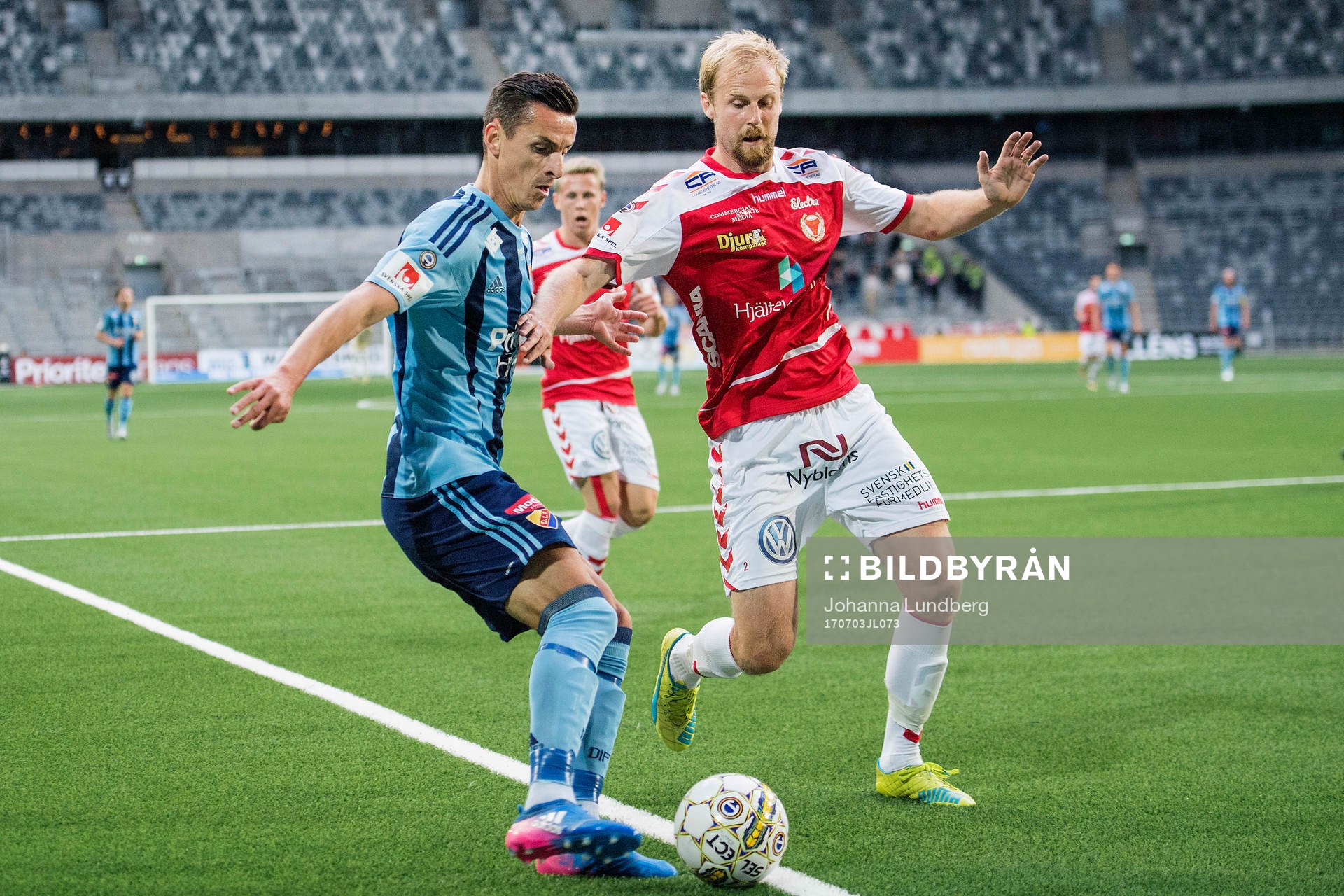Djurgårdens Haris Radetinac och Kalmars Markus