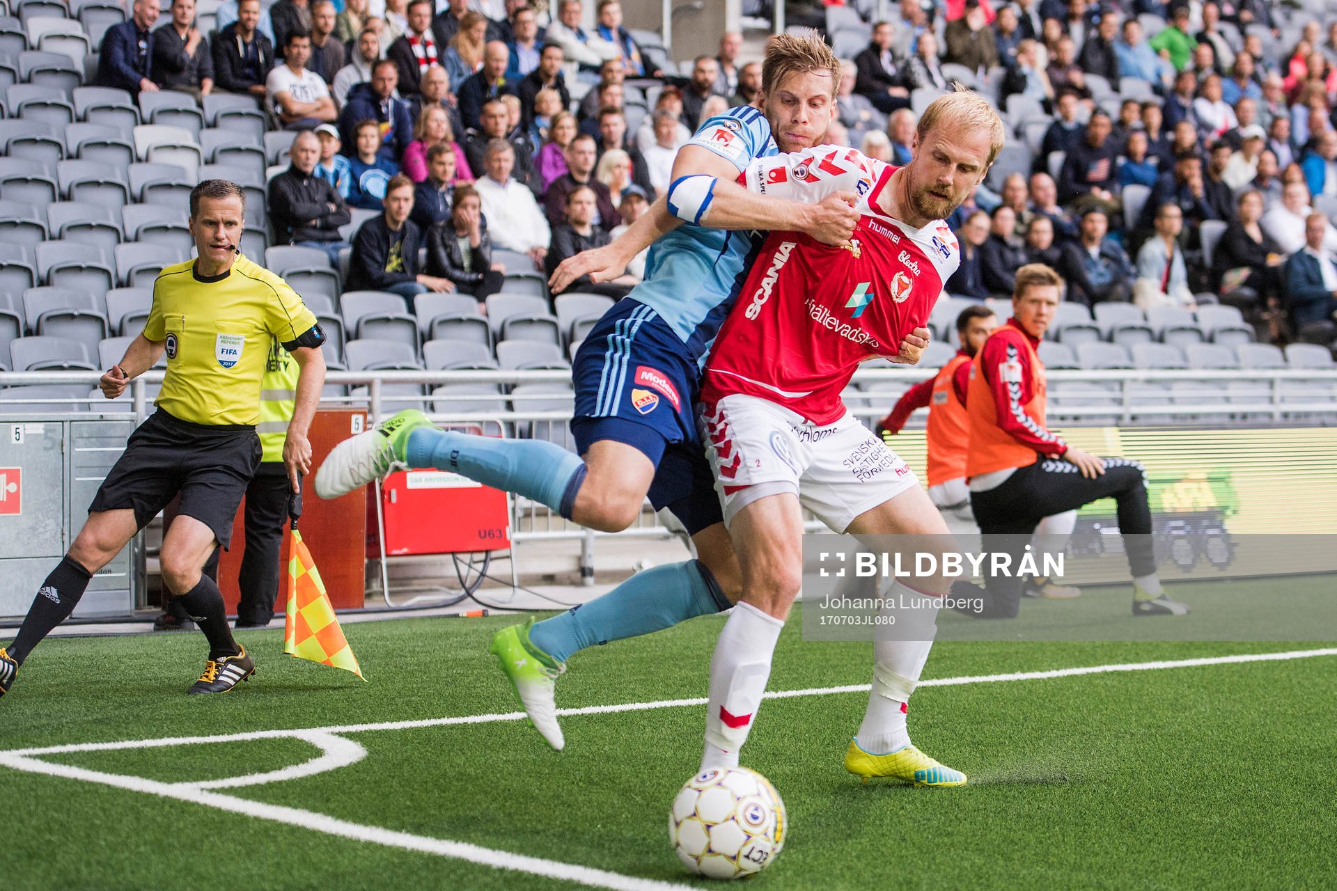 Djurgårdens Niklas Gunnarsson och Kalmars Markus