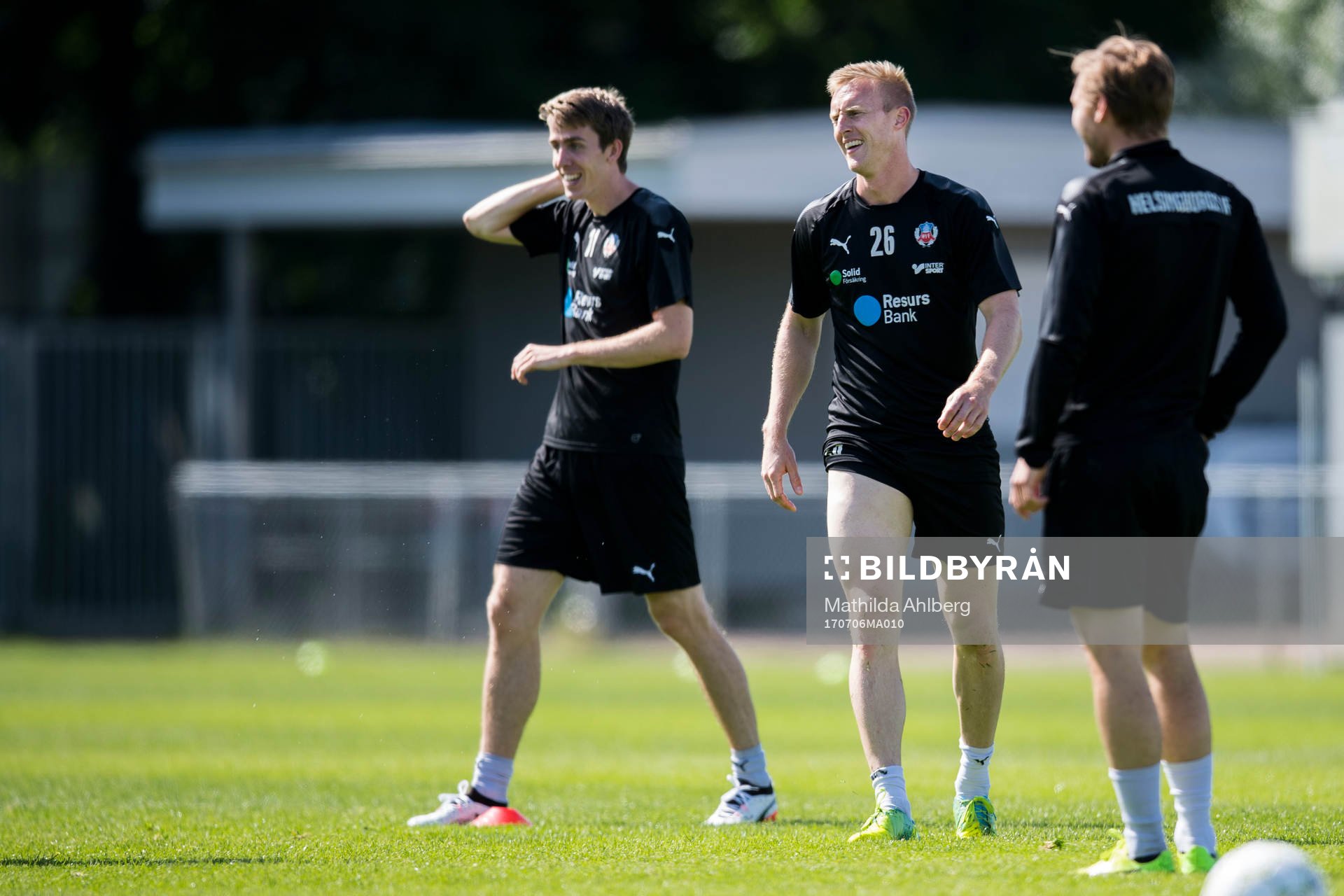 Helsingborgs Adam Eriksson och Peter Larsson