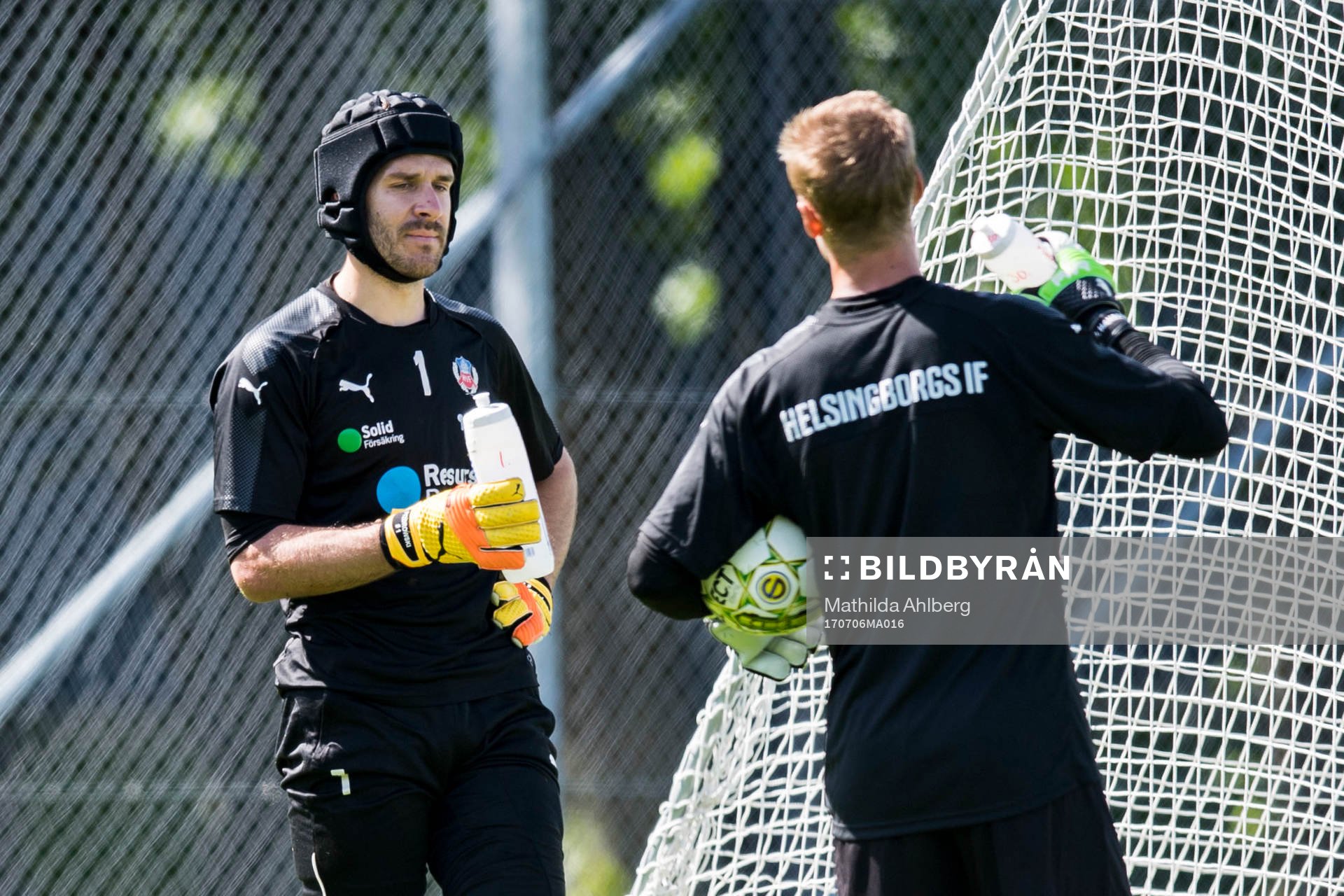 Helsingborgs målvakt Matt Pyzdrowski och målvakt Pär