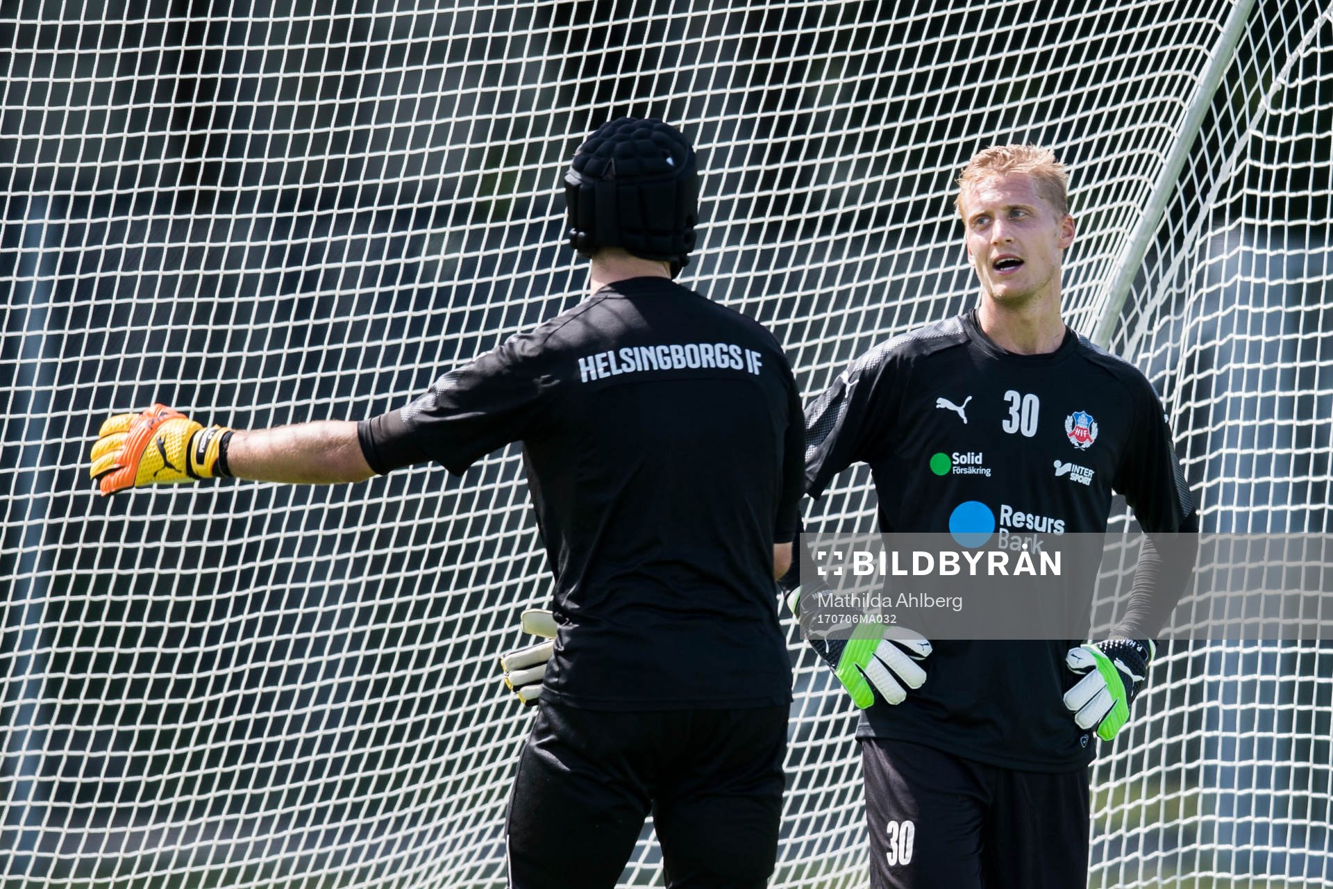 Helsingborgs målvakt Matt Pyzdrowski och målvakt Pär