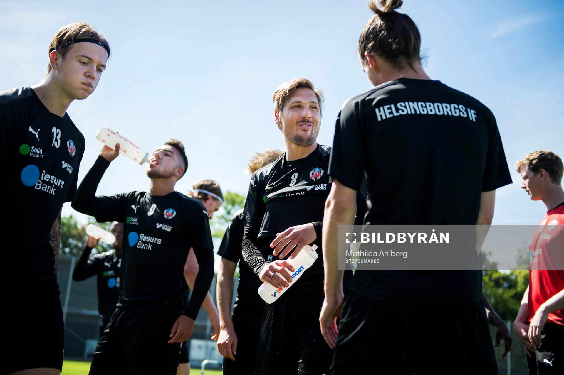 Helsingborgs Martin Christensen med lagkamrater