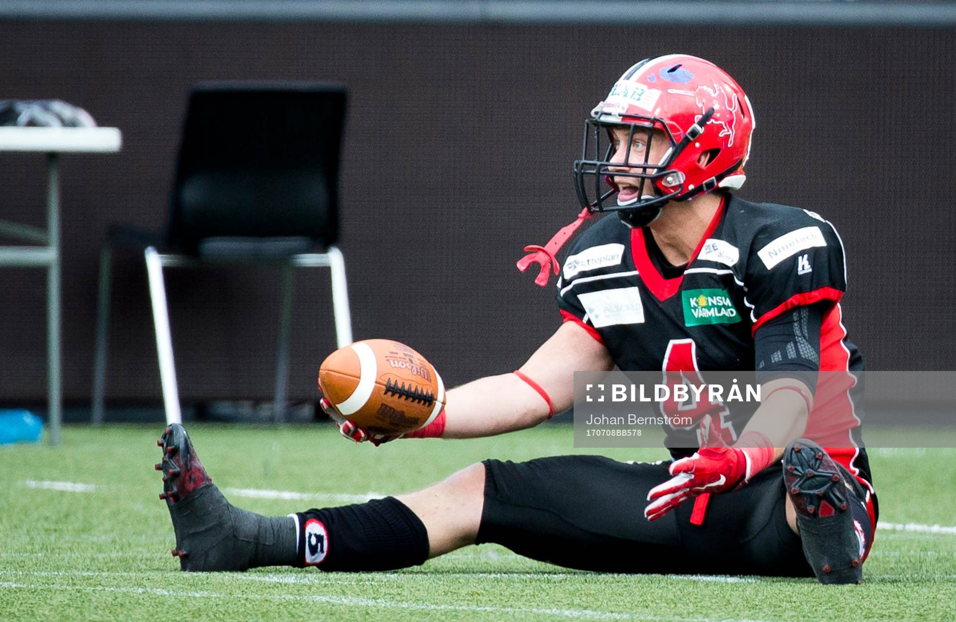 Carlstad Crusaders Marcus Johnsson deppar