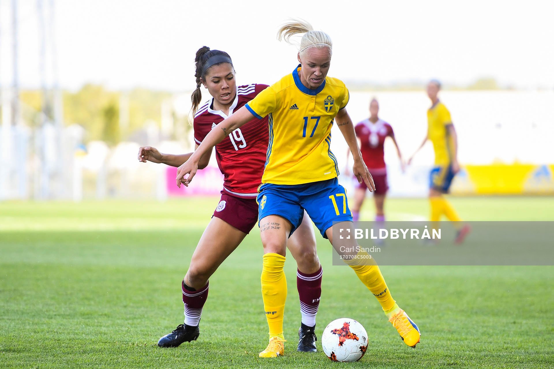 Mexikos Kiana Palacios och Sveriges Caroline Seger