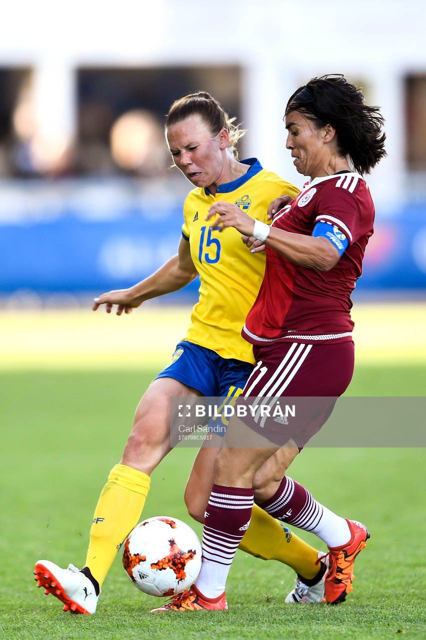 Sveriges Jessica Samuelsson och Mexikos Monica Ocampo