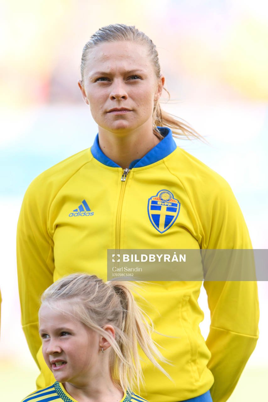 Sveriges Fridolina Rolfö vid lineup innan