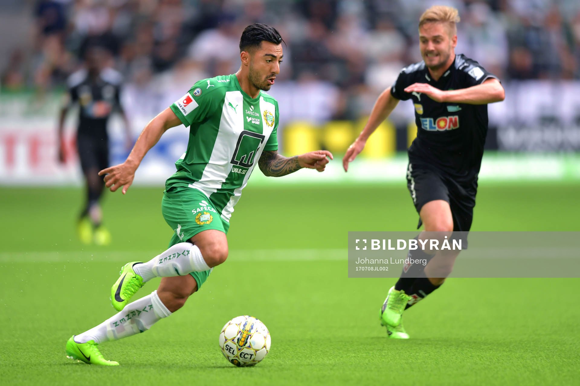 Hammarbys Jiloan Hamad och Örebros Johan Mårtensson