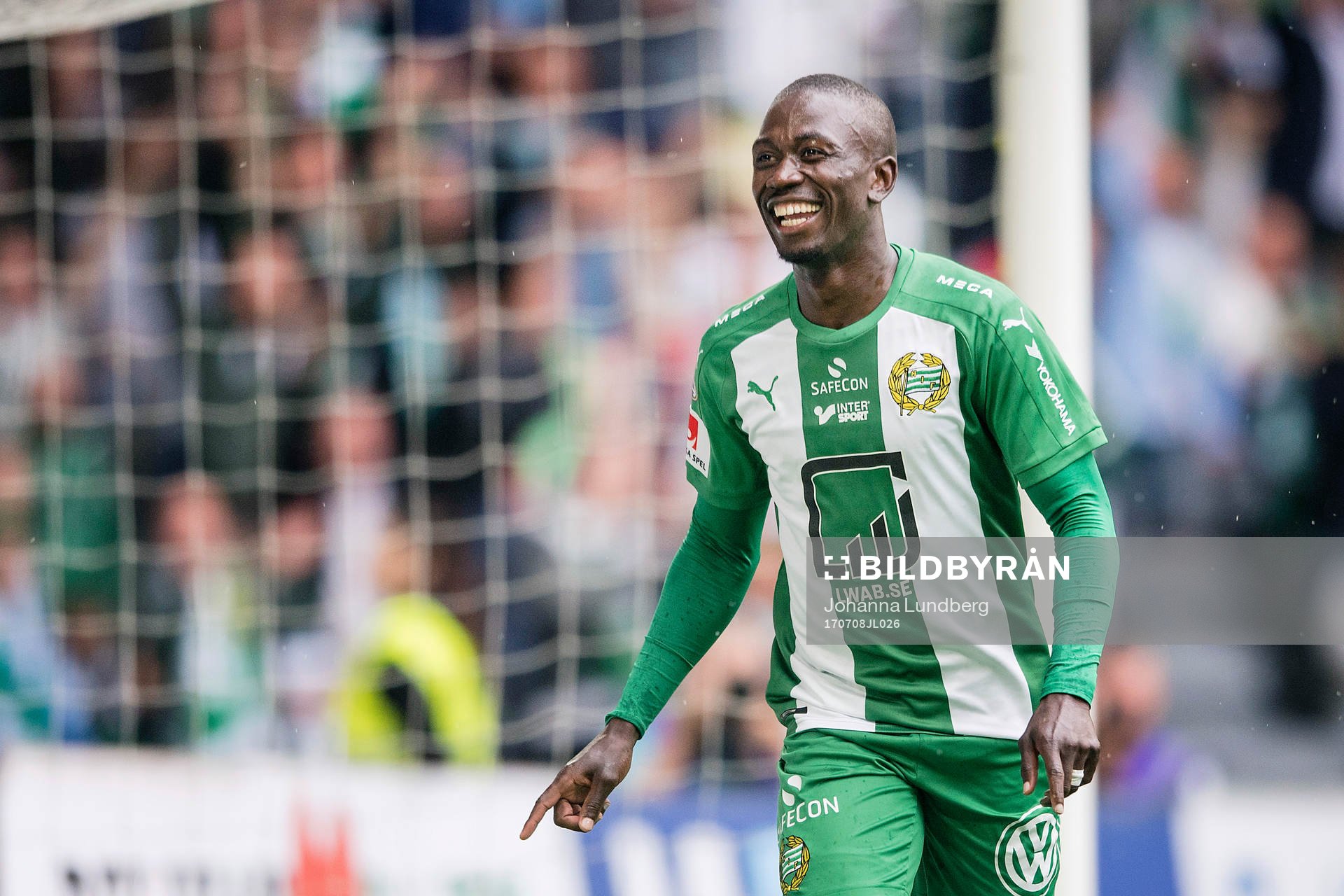 Hammarbys Pa Amat Dibba gör 3-0 och jublar