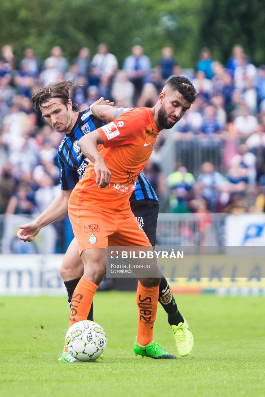 AFC Eskilstunas Omar Eddahri och Sirius Jesper Arvidsson
