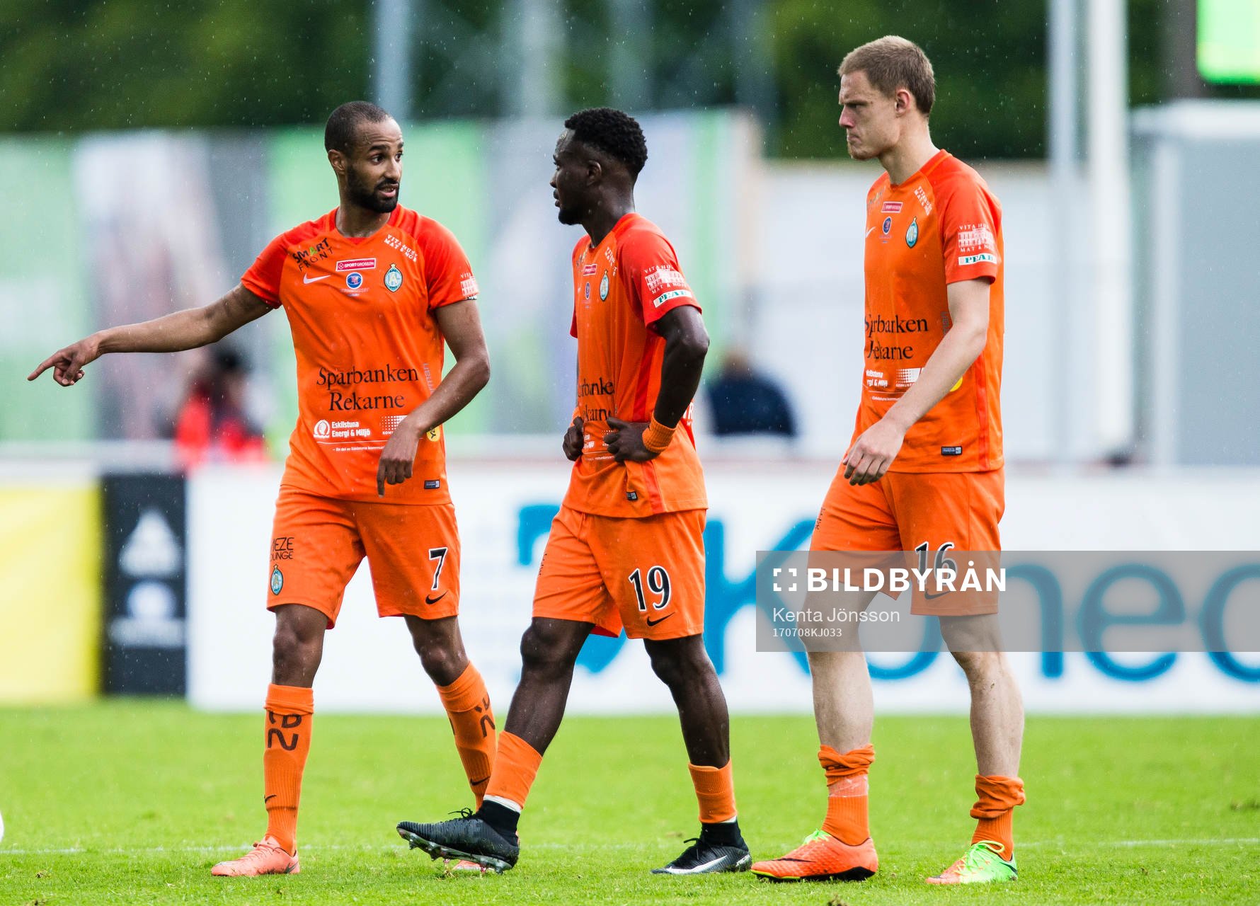 AFC Eskilstunas Ferid Ali , Buya Turay och Simon