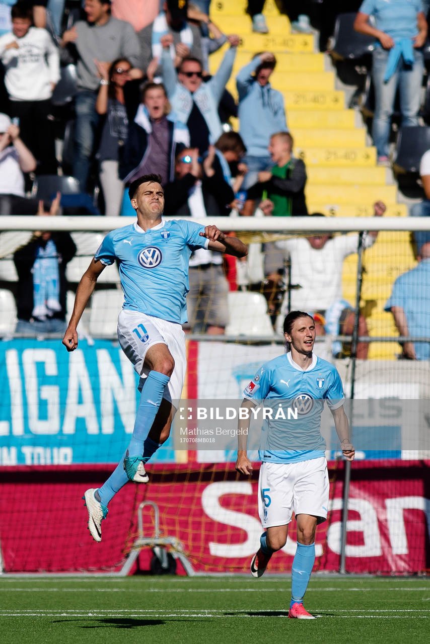 Malmö FFs Alexander Jeremejeff jublar